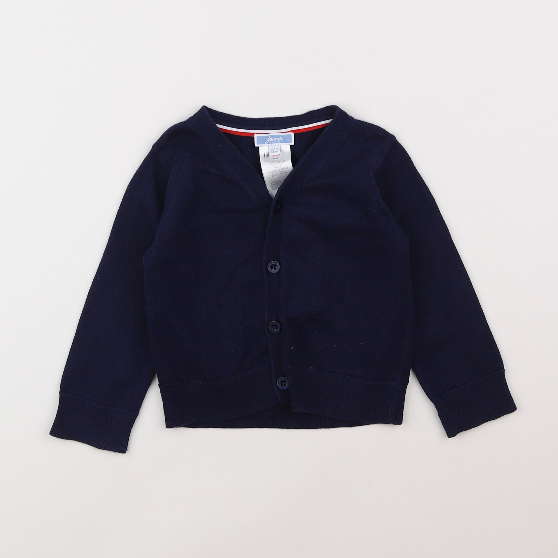 Jacadi - gilet bleu - 2 ans