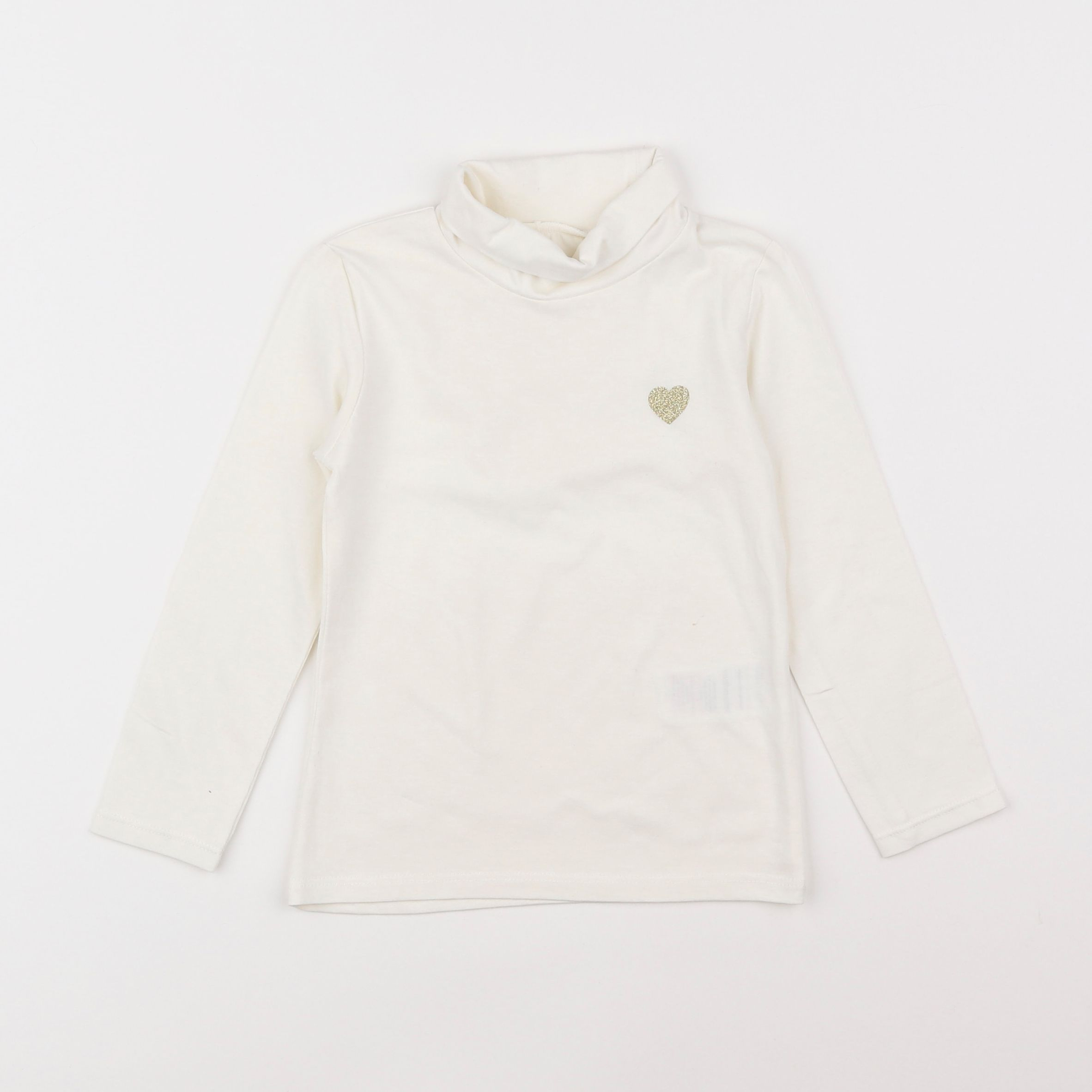 Vertbaudet - sous-pull blanc - 3 ans