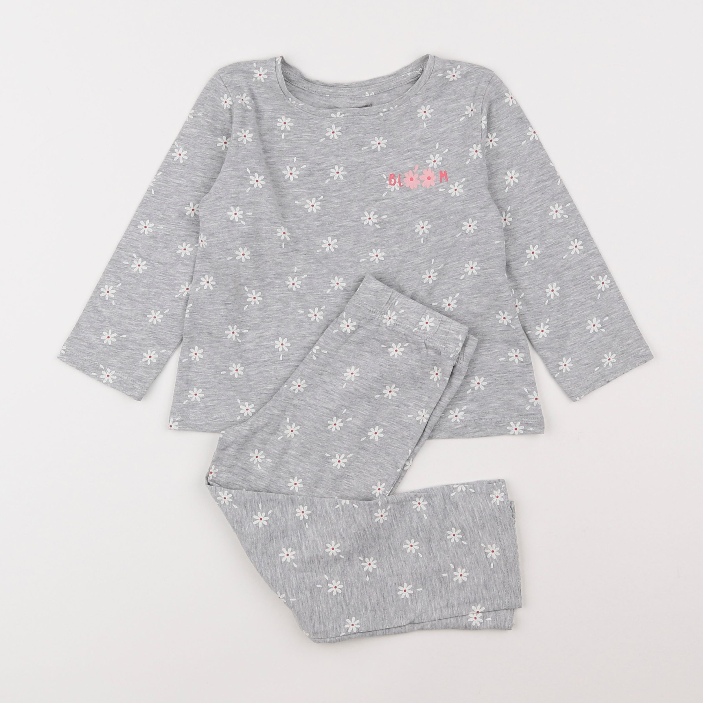 Vertbaudet - pyjama coton gris - 3 ans