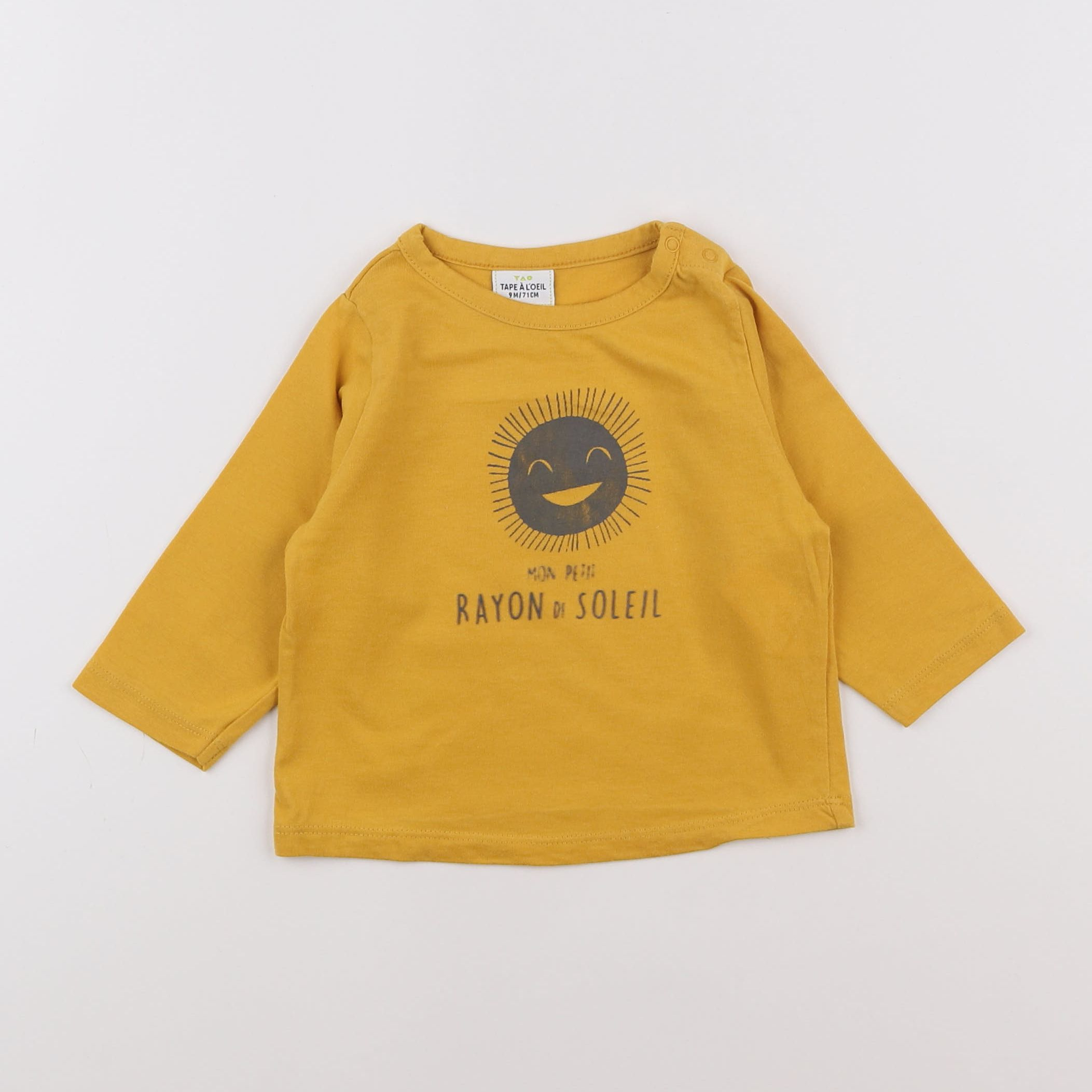 Tape à l'oeil - tee-shirt jaune - 9 mois