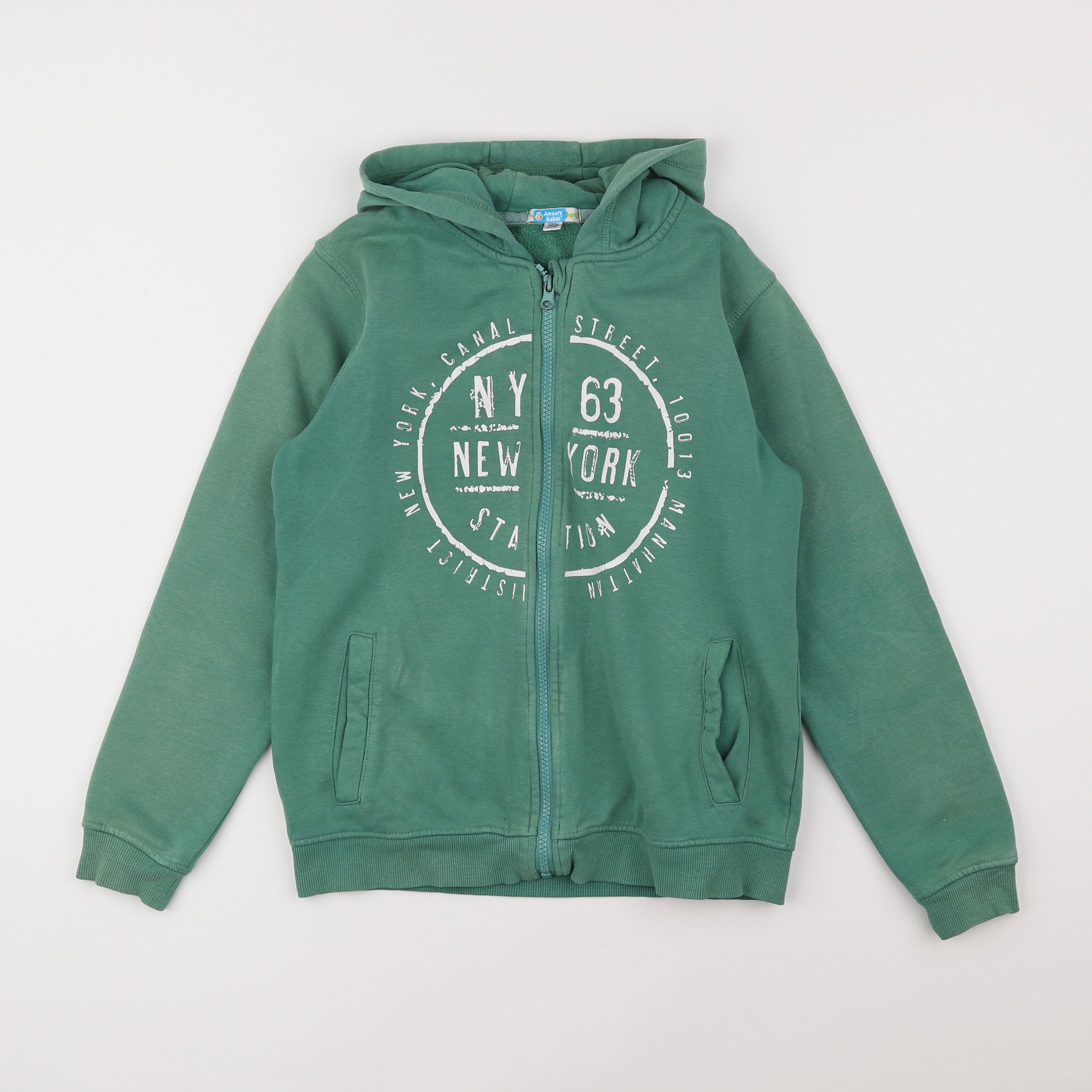 Vertbaudet - sweat vert - 12 ans