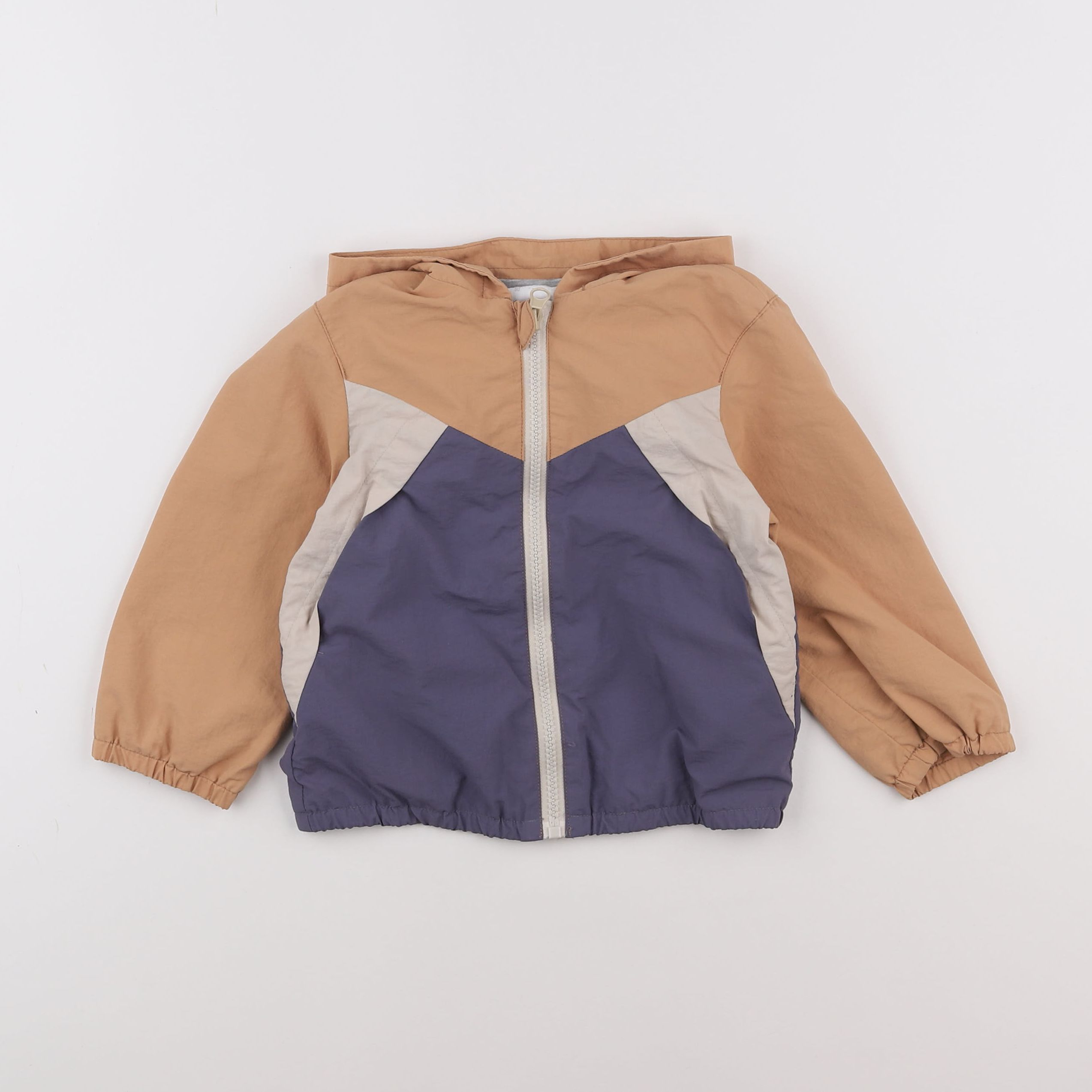 Vertbaudet - imperméable bleu, marron - 2 ans