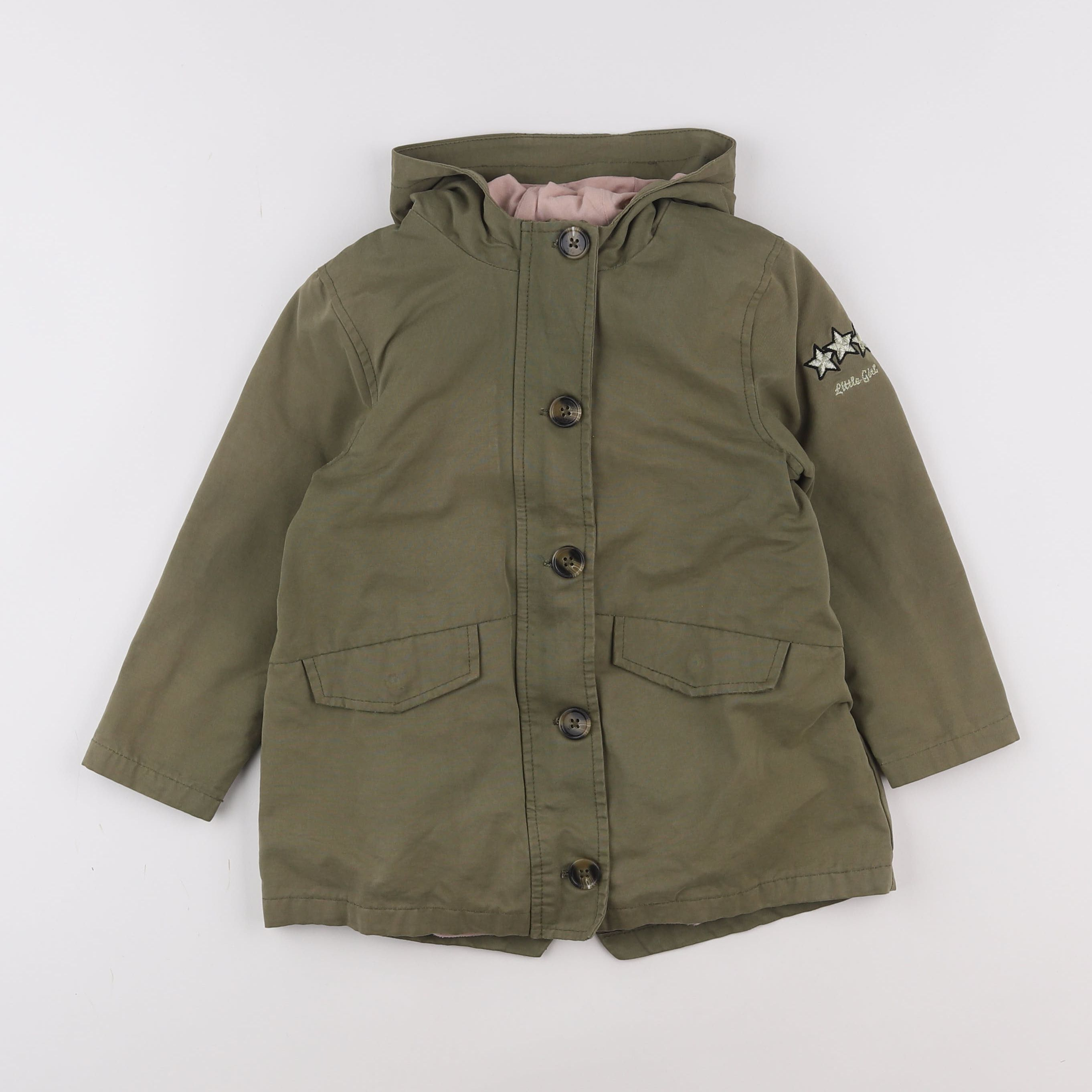 Vertbaudet - veste doublure amovible vert - 5 ans