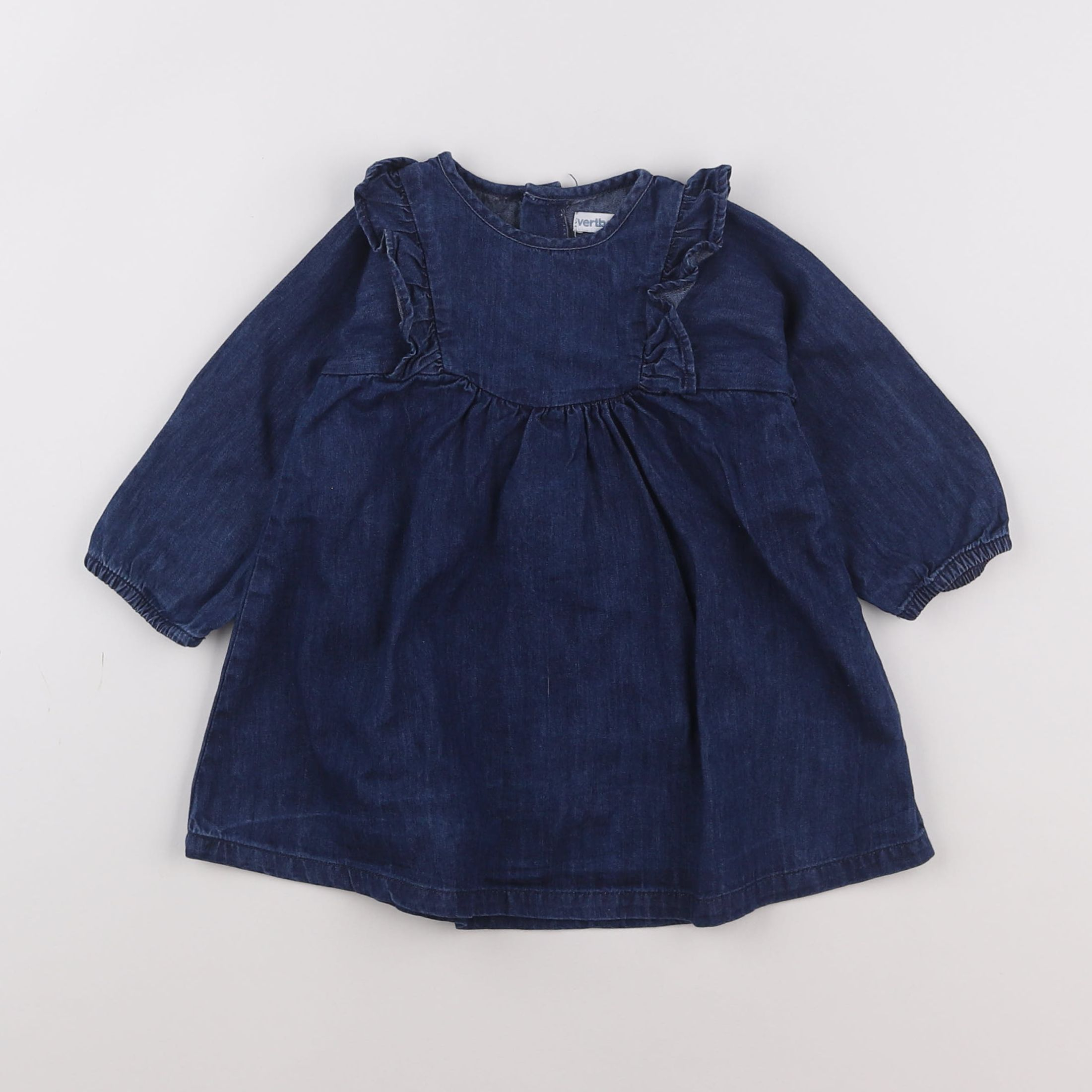 Vertbaudet - robe bleu - 6 mois