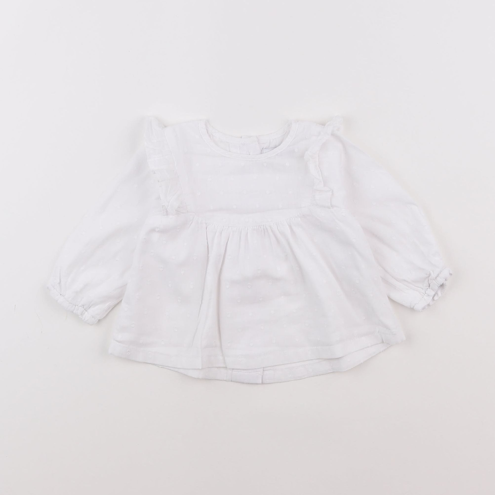 Vertbaudet - blouse blanc - 3 mois