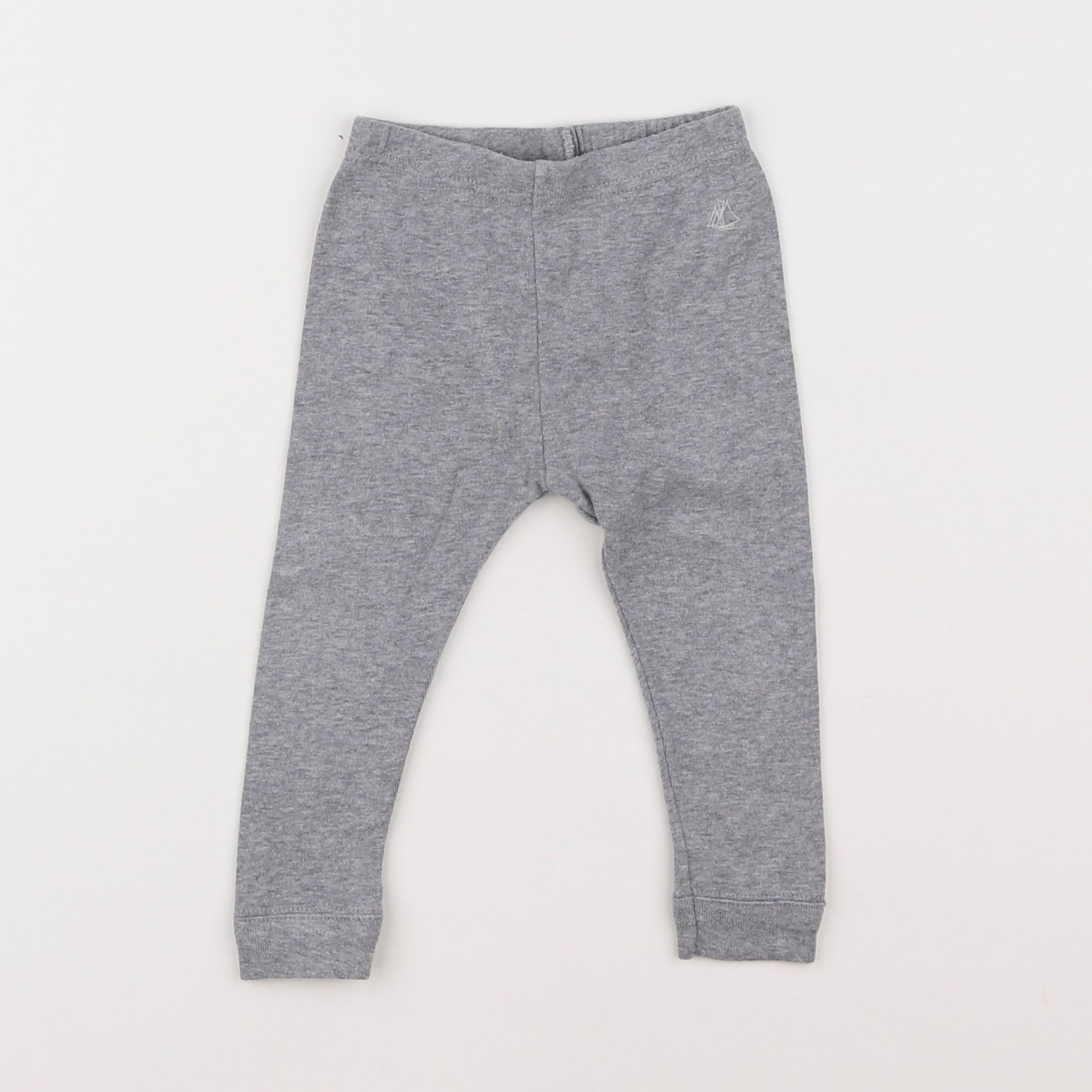 Petit Bateau - legging gris - 12 mois