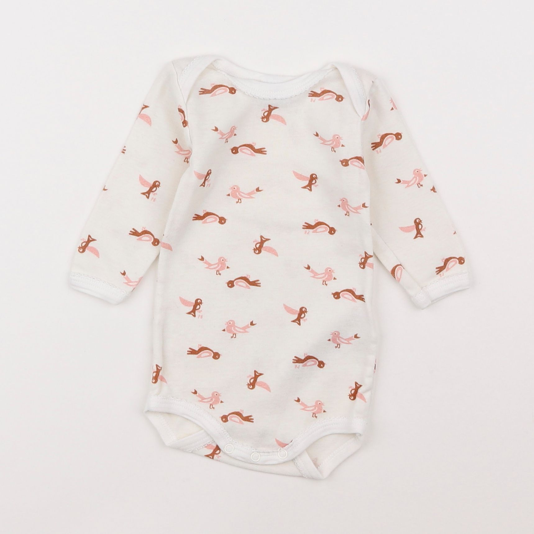 Petit Bateau - body beige - 3 mois