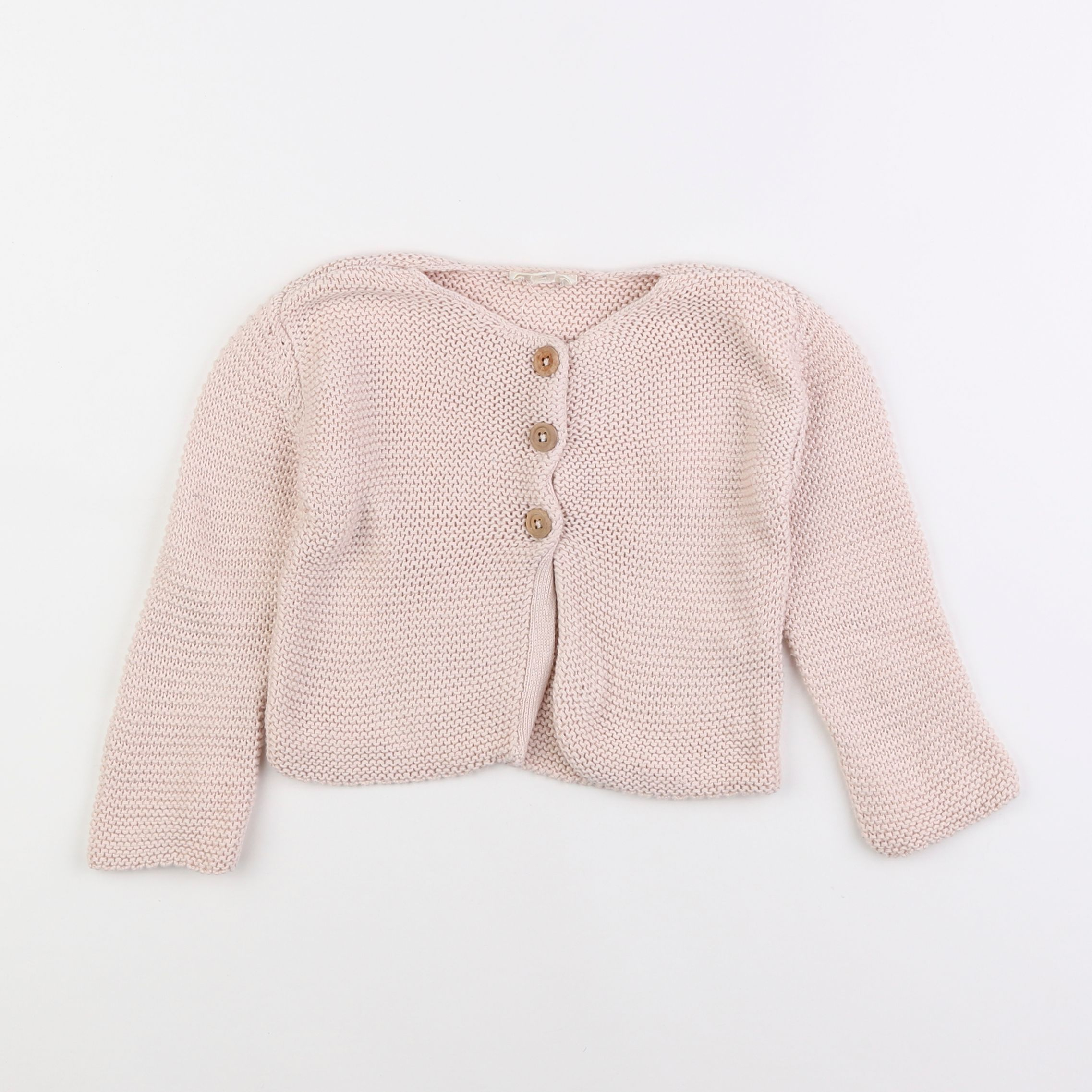 Louis Louise - gilet rose - 2 ans