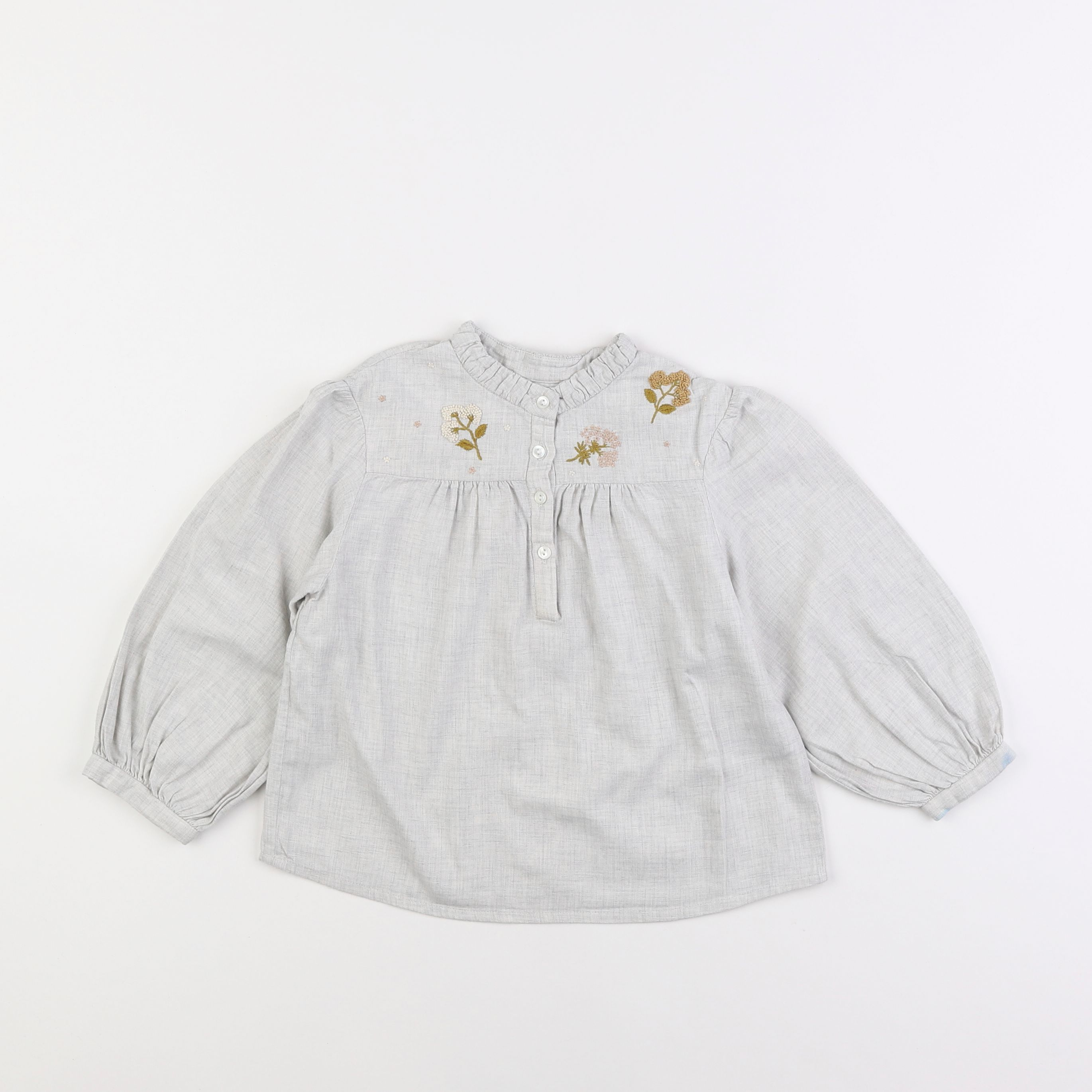 Bonpoint - blouse gris - 4 ans