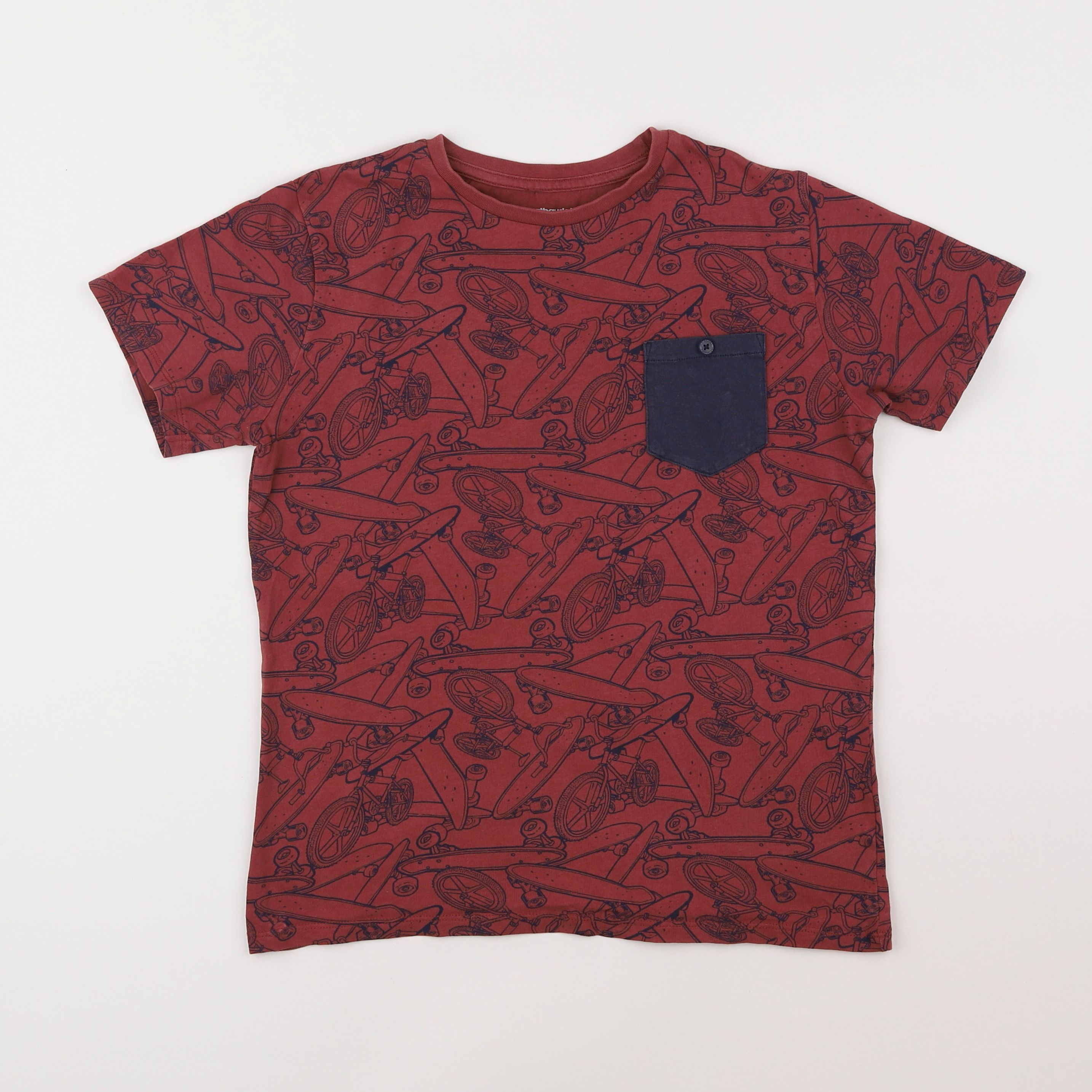 Vertbaudet - tee-shirt rouge - 12 ans