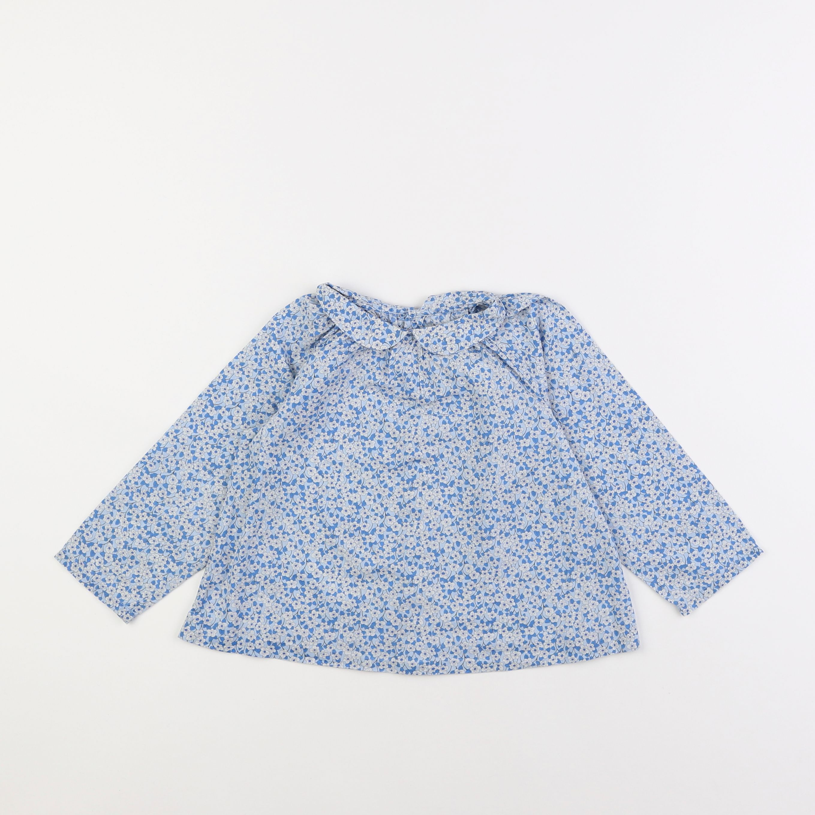 Jacadi - blouse liberty bleu - 3 ans