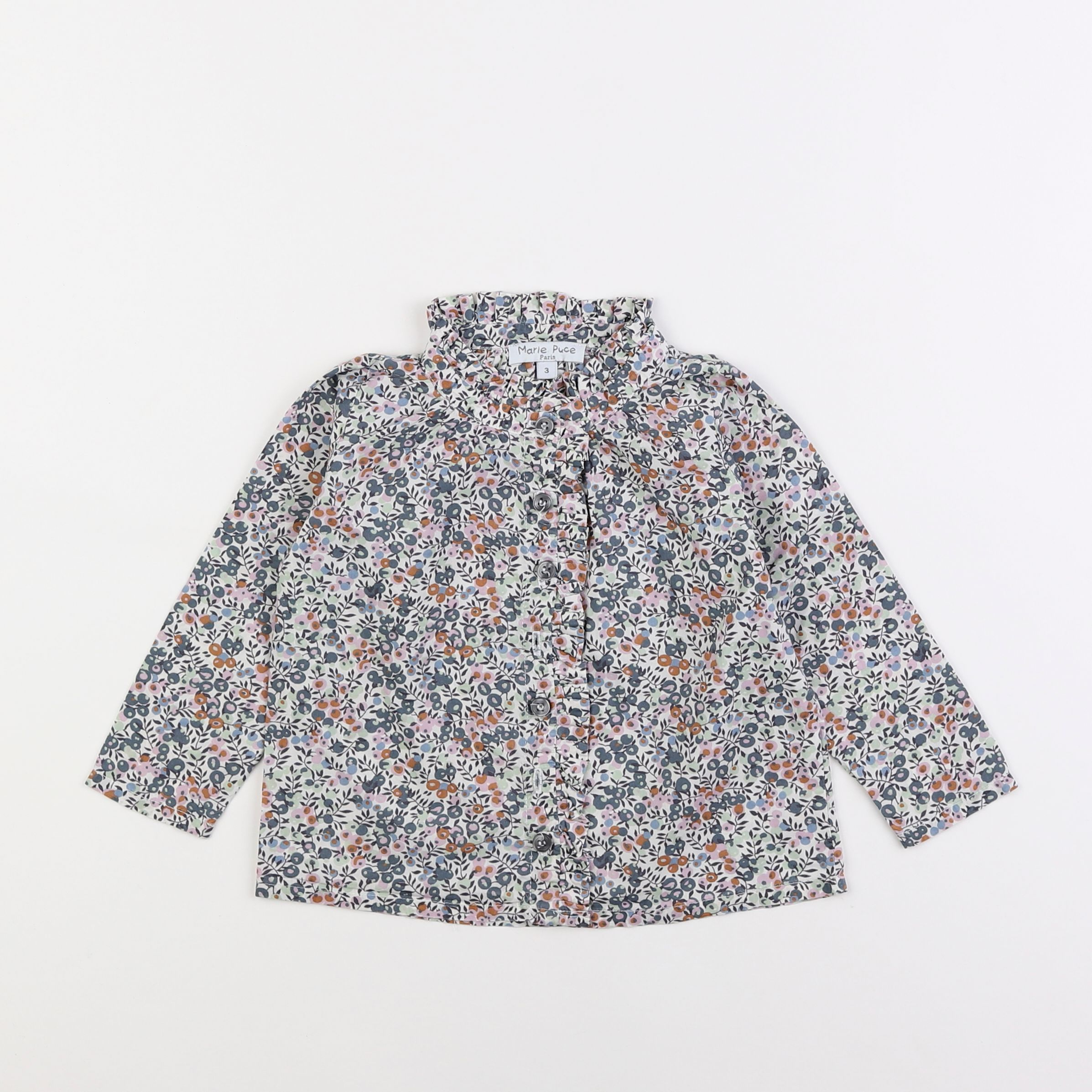 Marie Puce - blouse multicolore - 3 ans