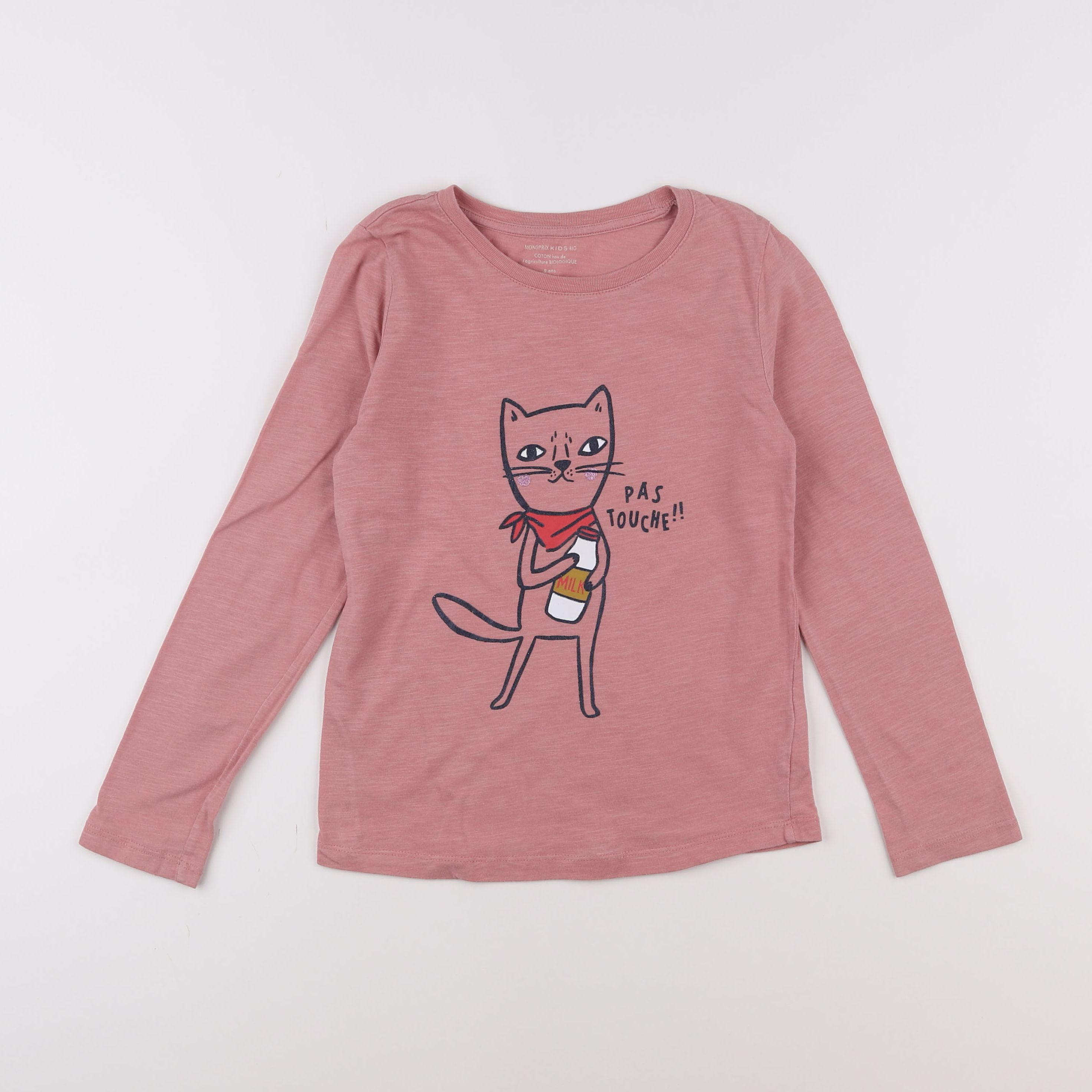 Monoprix - tee-shirt rose - 8 ans