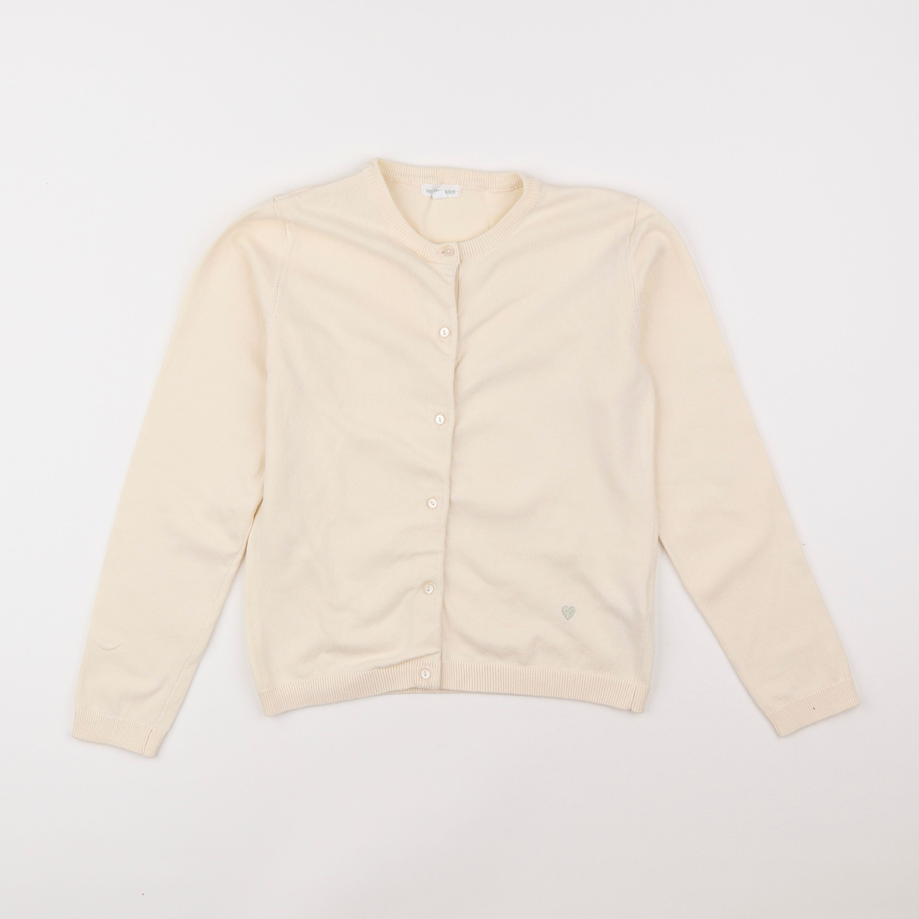 Vertbaudet - gilet beige - 10 ans