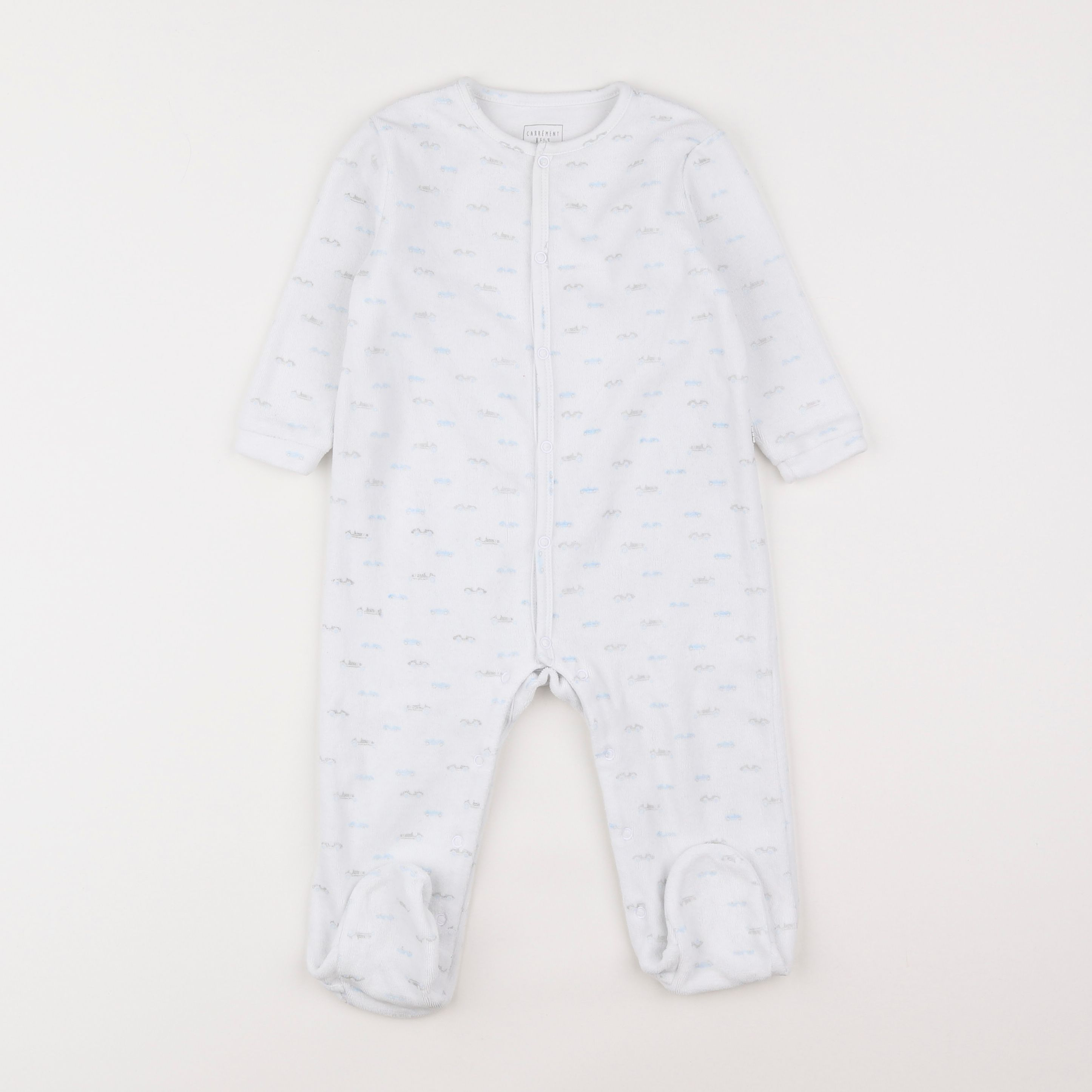 Carrément Beau - pyjama velours blanc - 12 mois