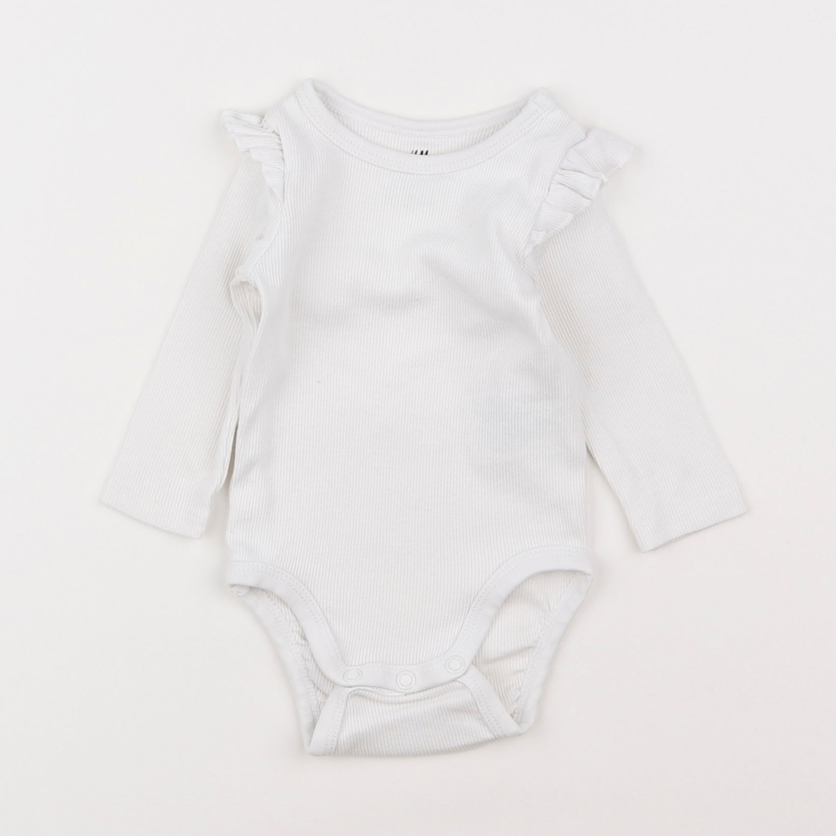 H&M - body tee-shirt blanc - 1 mois