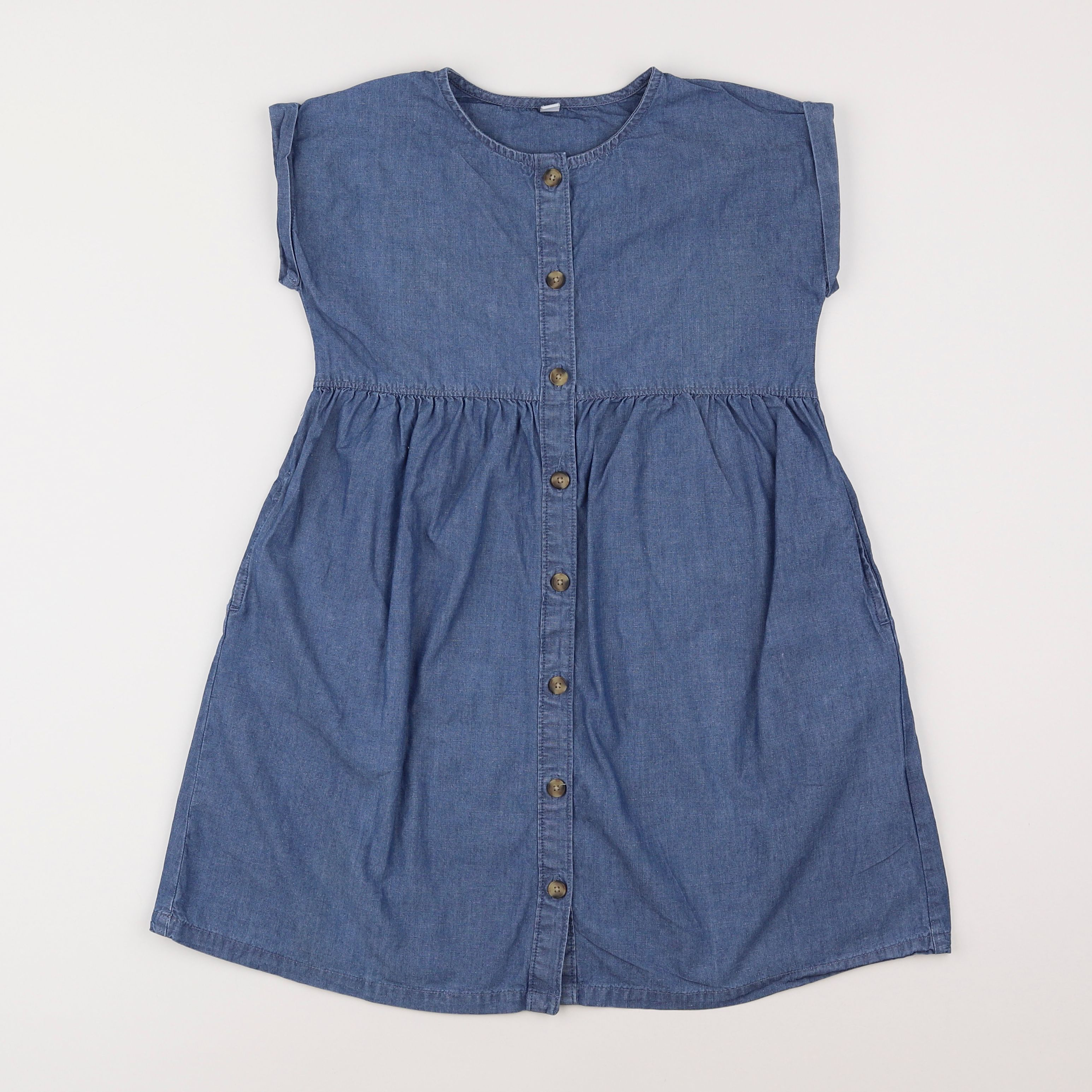 Uniqlo - robe bleu - 5/6 ans