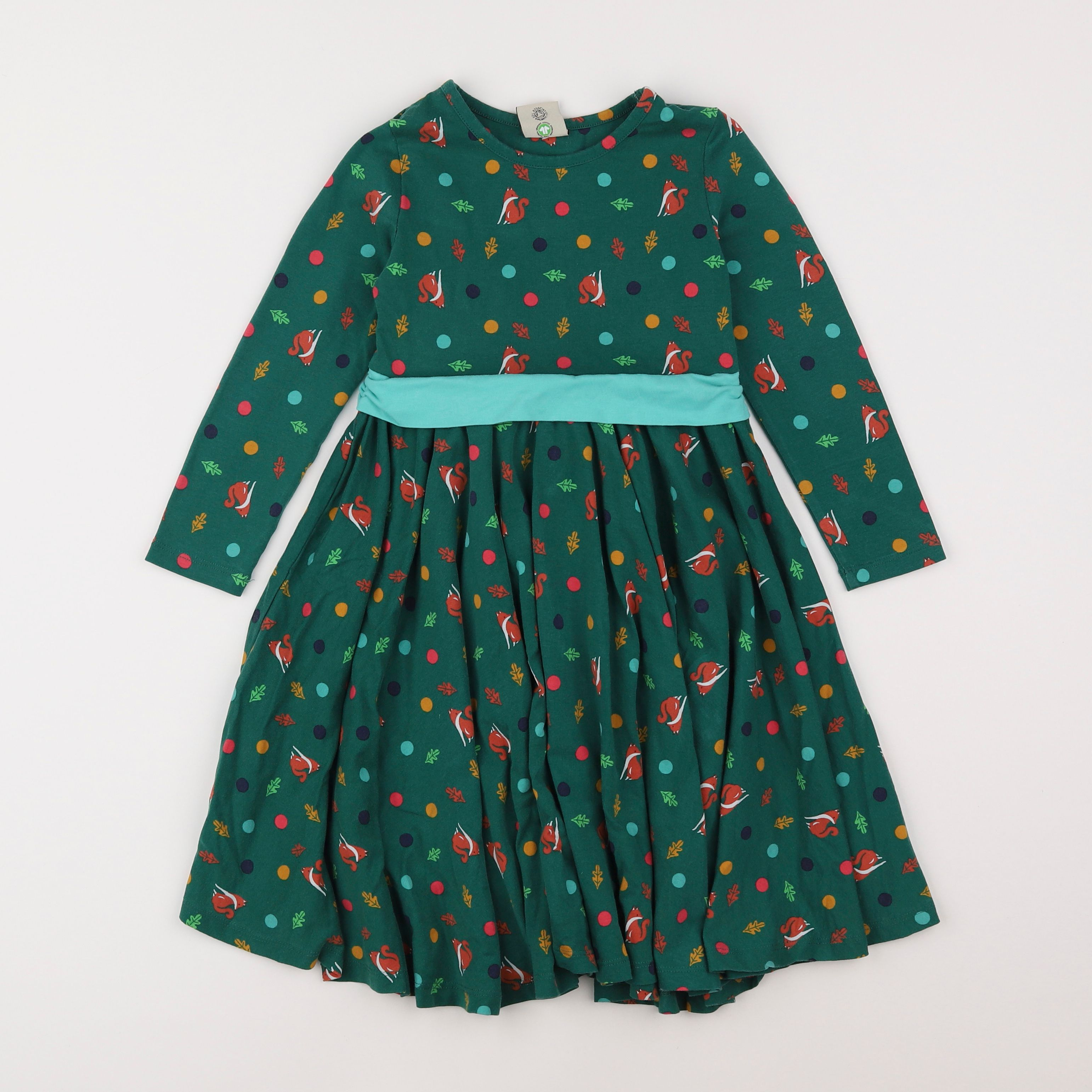 Frugi - robe vert - 4/5 ans