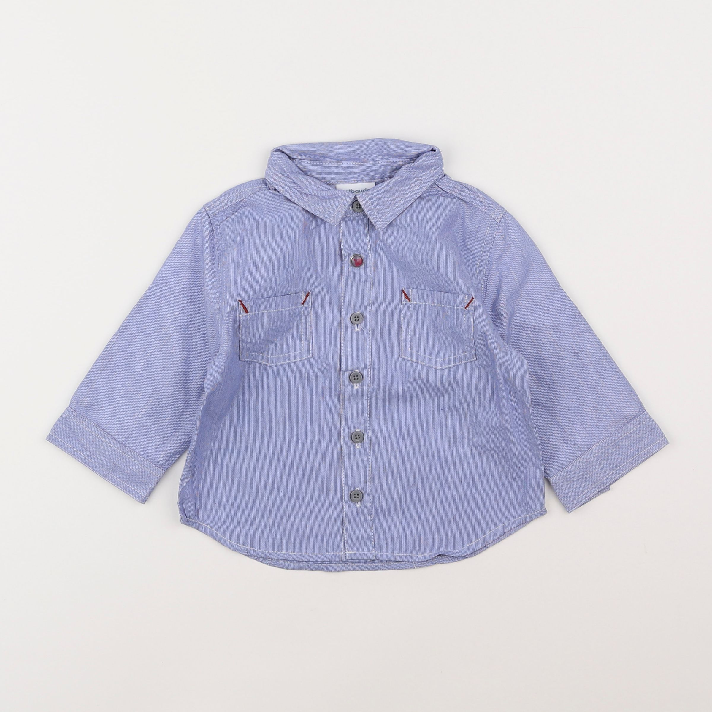 Vertbaudet - chemise bleu - 18 mois