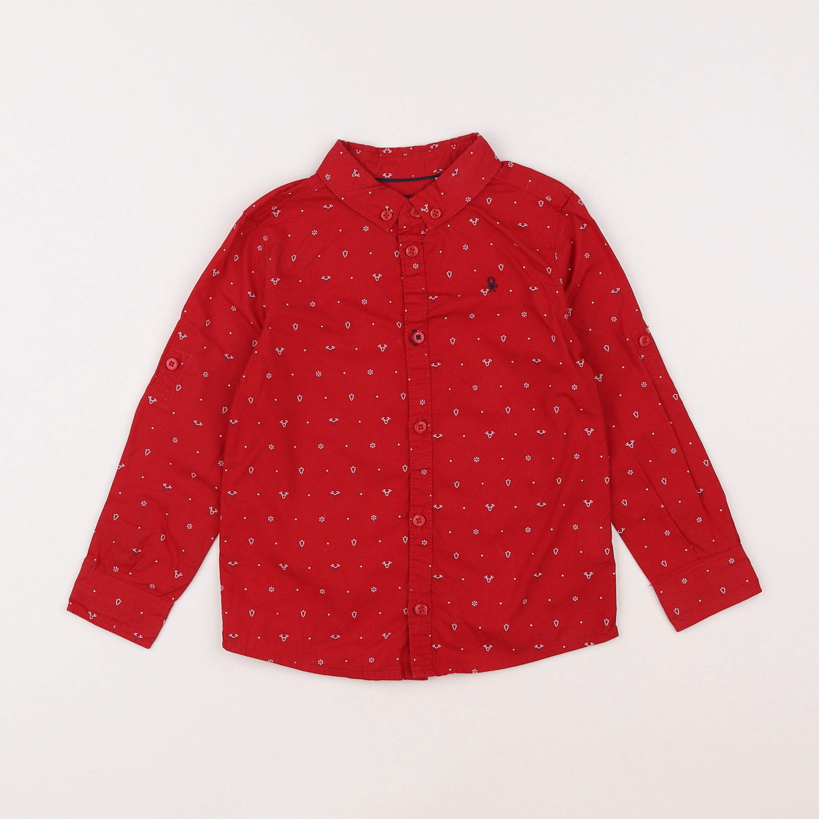 Okaidi - chemise rouge - 4 ans