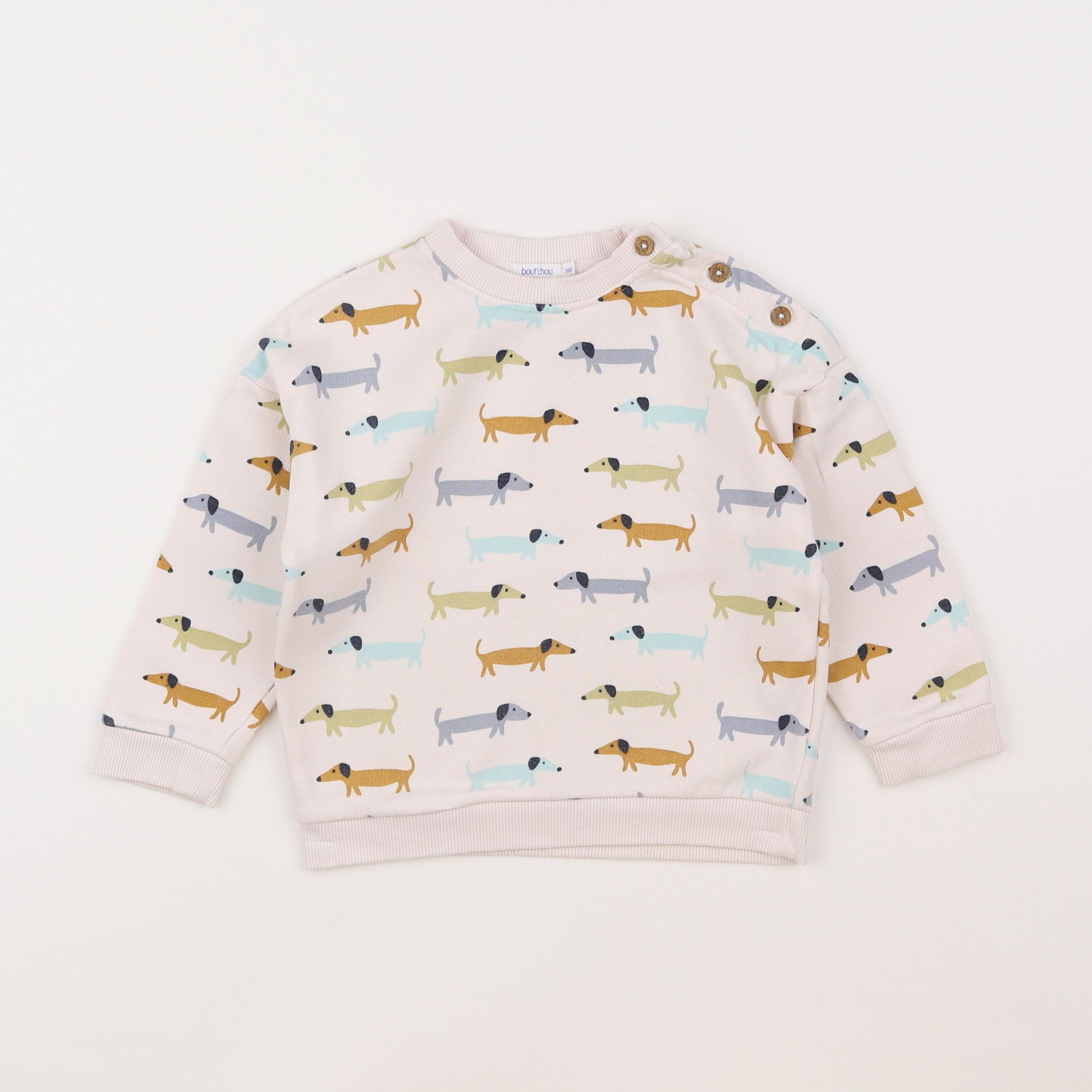 Boutchou - sweat beige - 3 ans