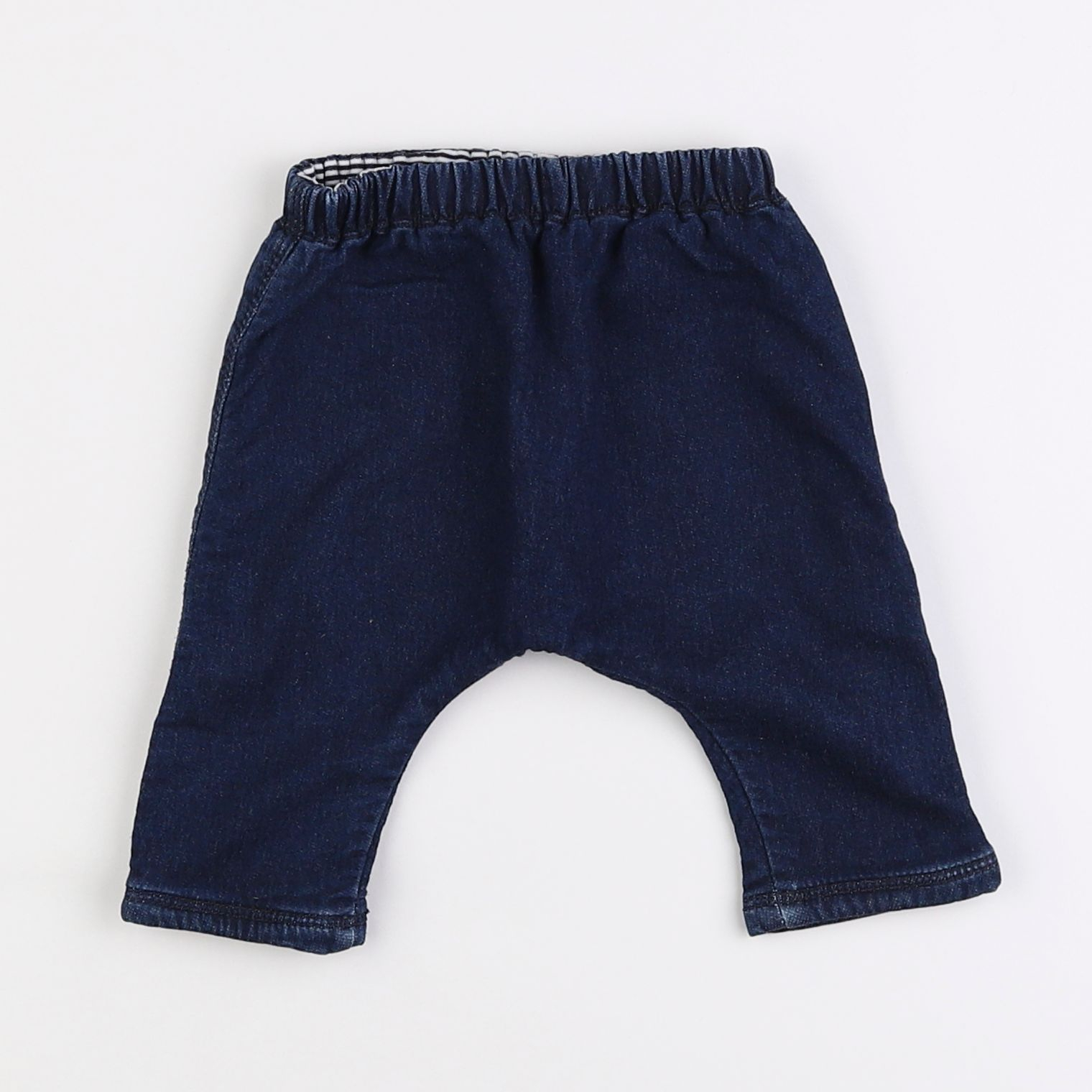 Petit Bateau - sarouel bleu - 3 mois