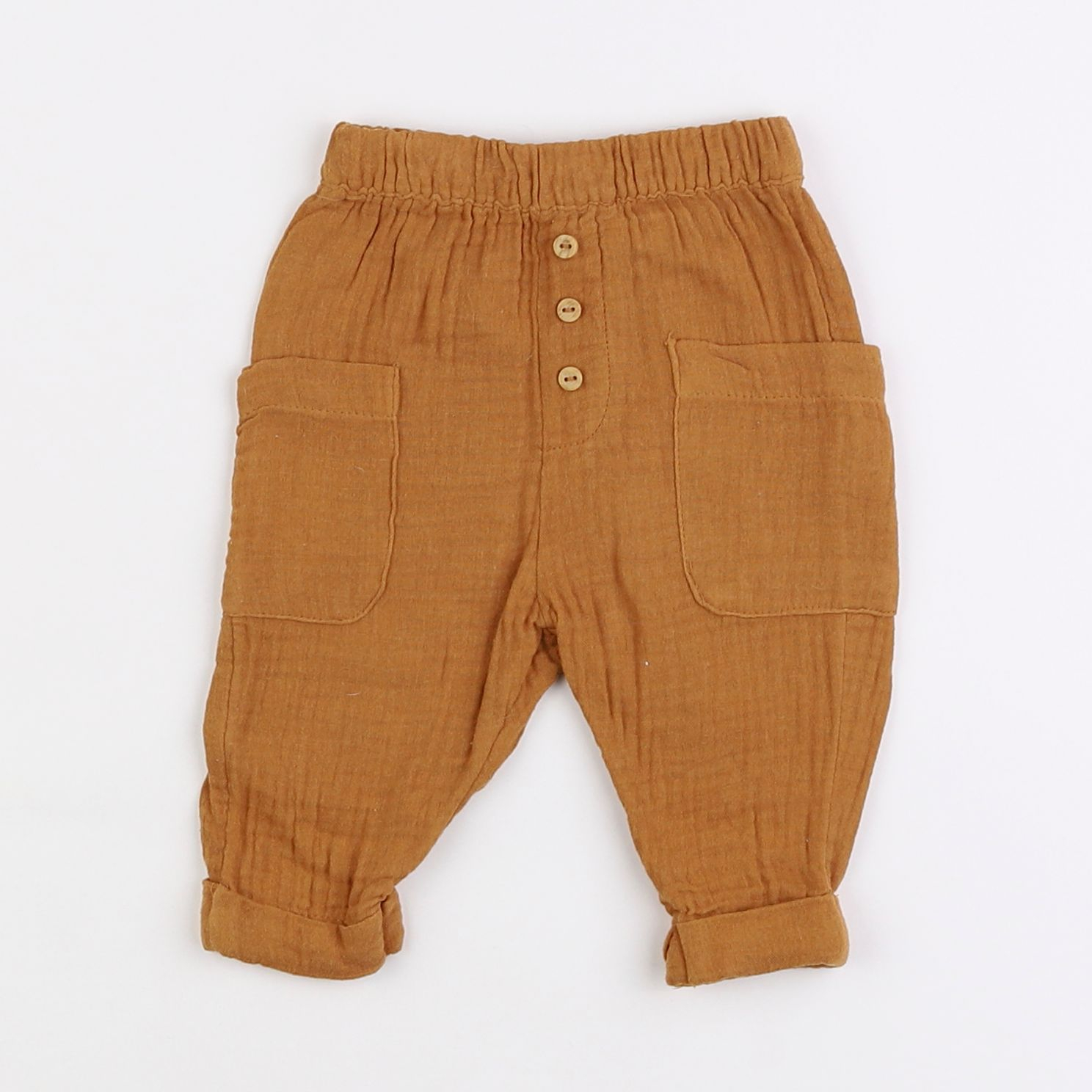 Vertbaudet - pantalon marron - 3 mois