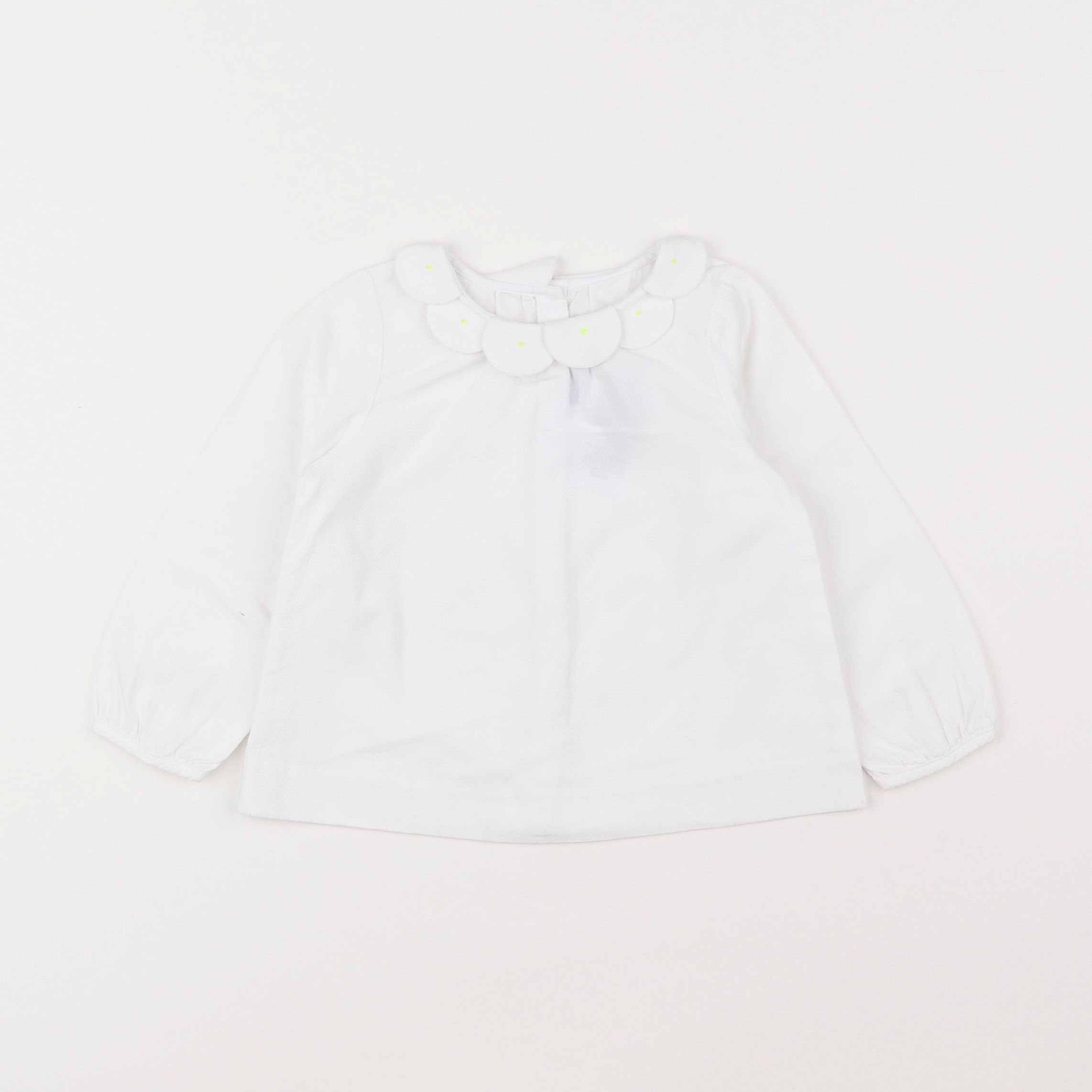 Jacadi - blouse blanc - 12 mois