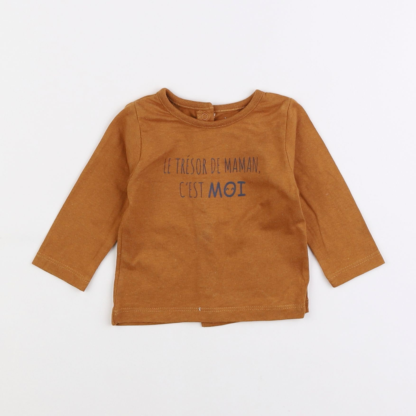 Vertbaudet - tee-shirt marron - 3 mois