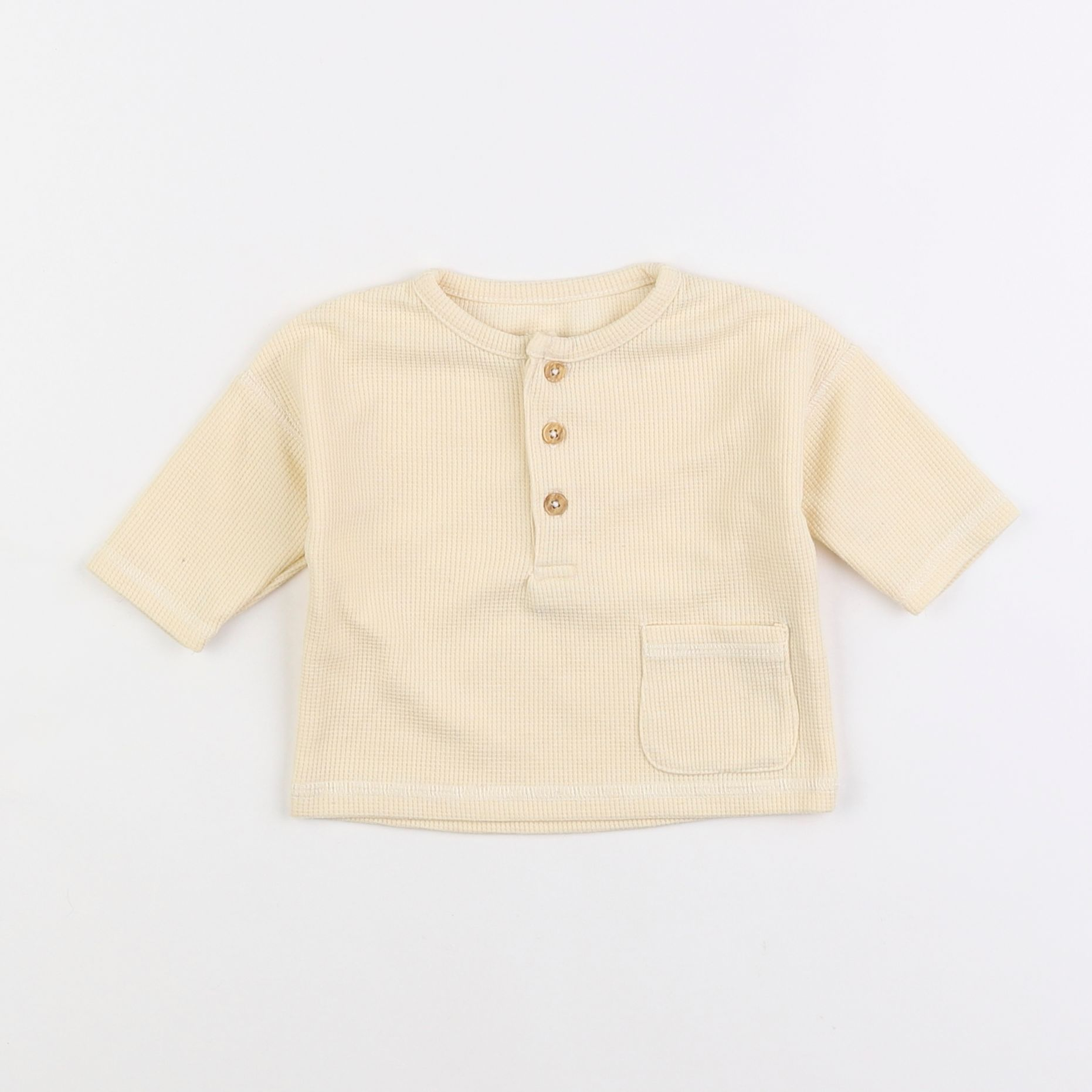 Vertbaudet - tee-shirt beige - 3 mois