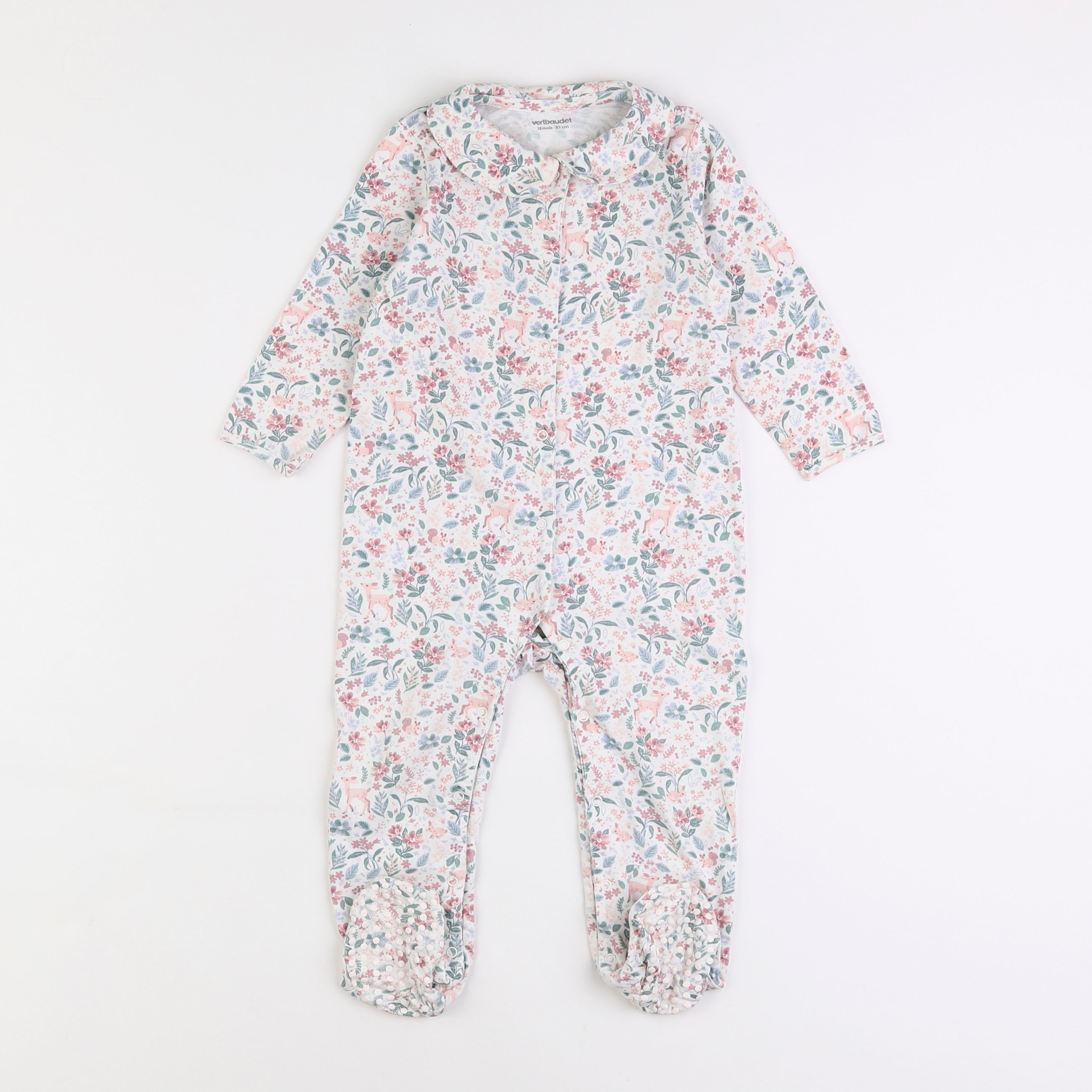 Vertbaudet - pyjama coton multicolore - 18 mois