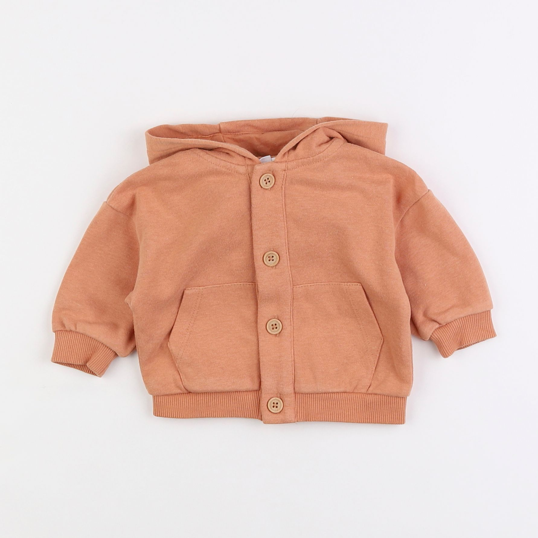 Vertbaudet - sweat orange - 3 mois