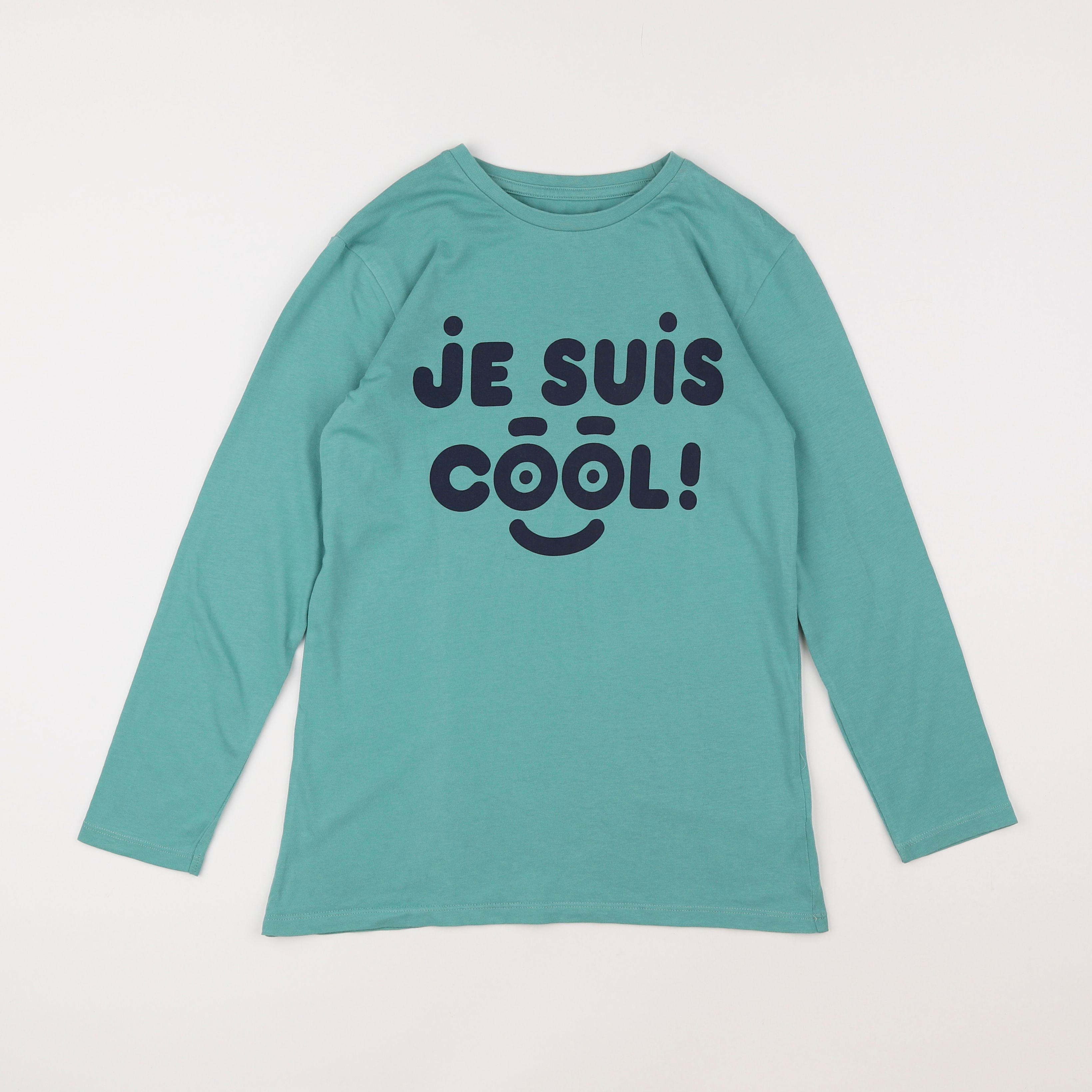 Vertbaudet - tee-shirt bleu - 10 ans