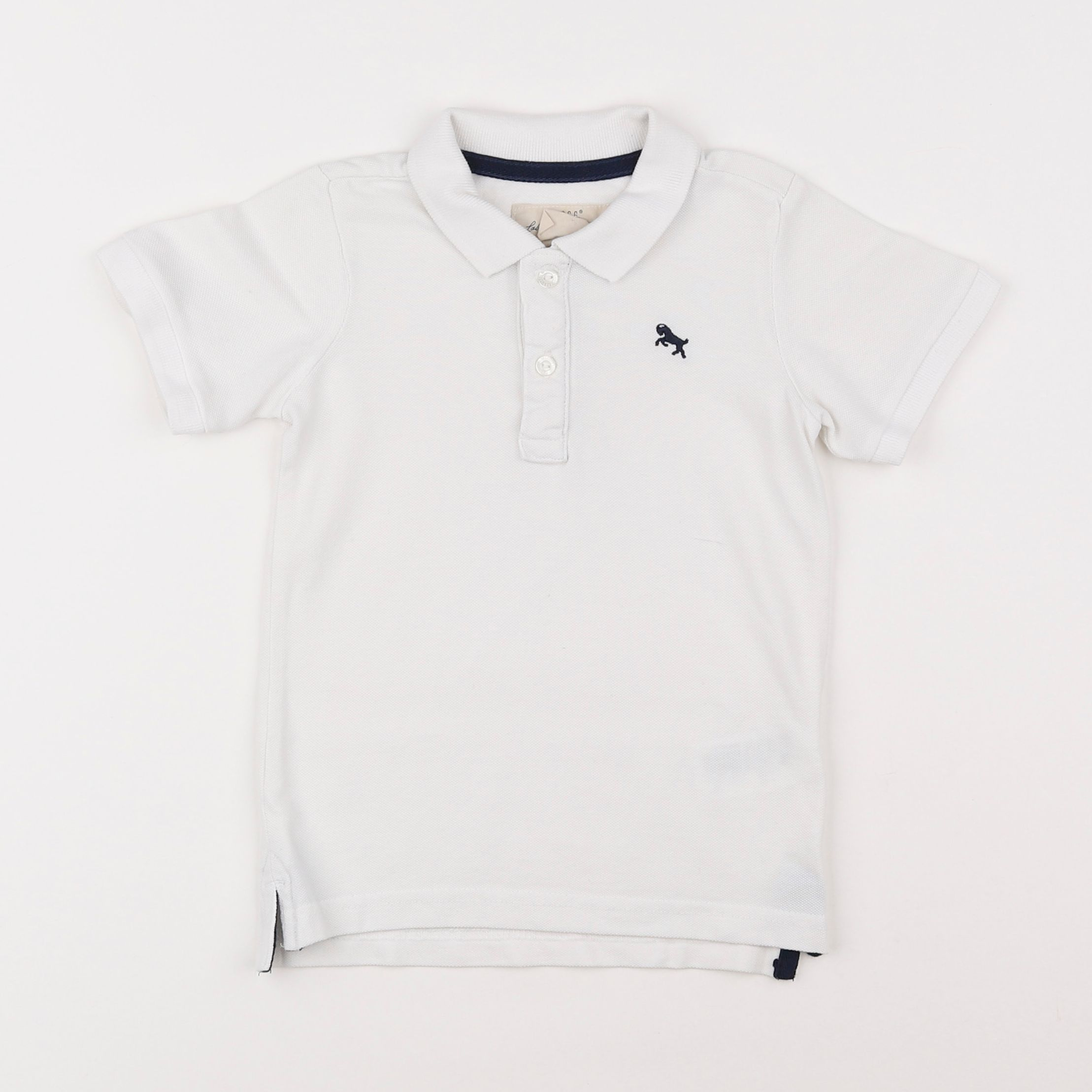 H&M - polo blanc - 12/18 mois