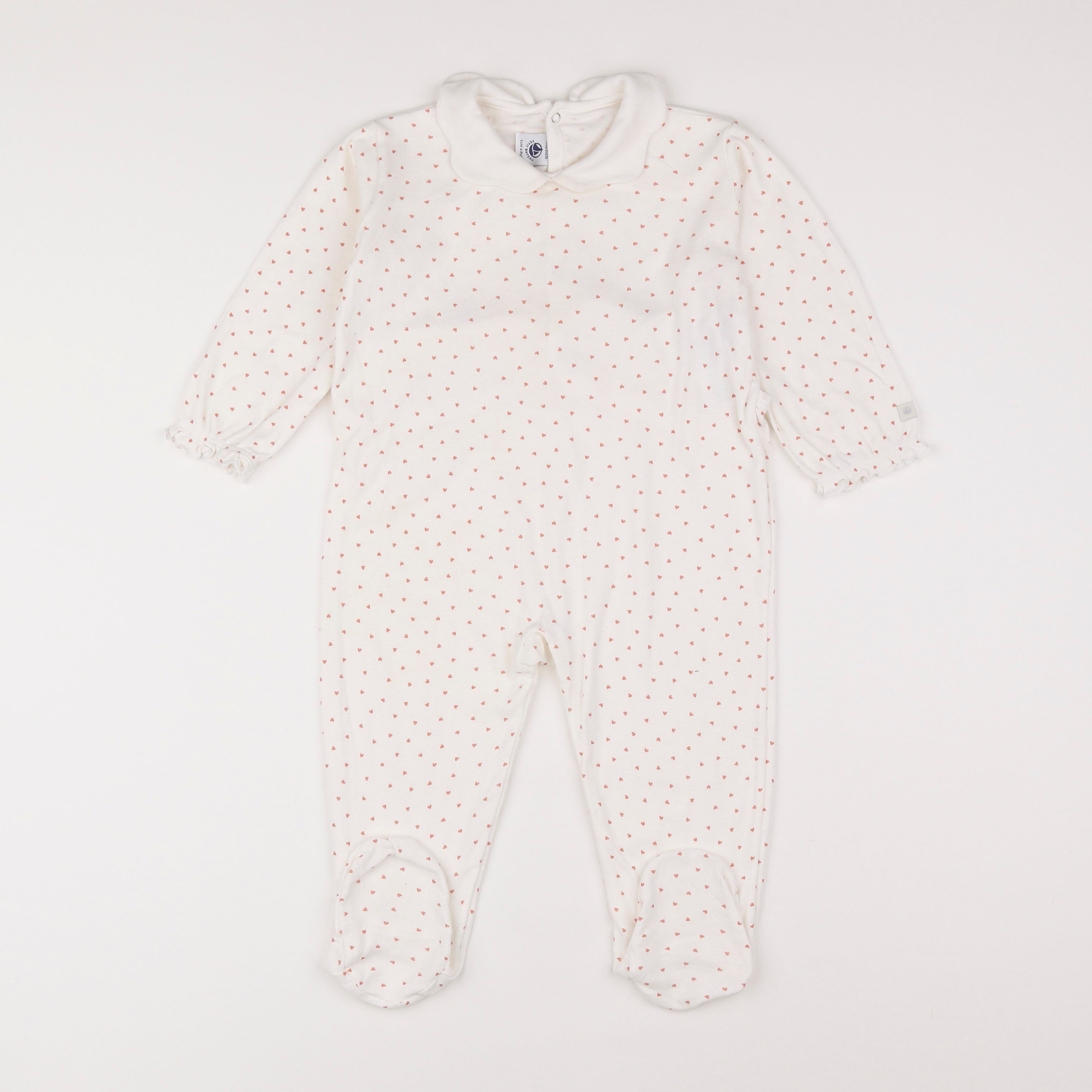 Petit Bateau - pyjama coton blanc - 18 mois