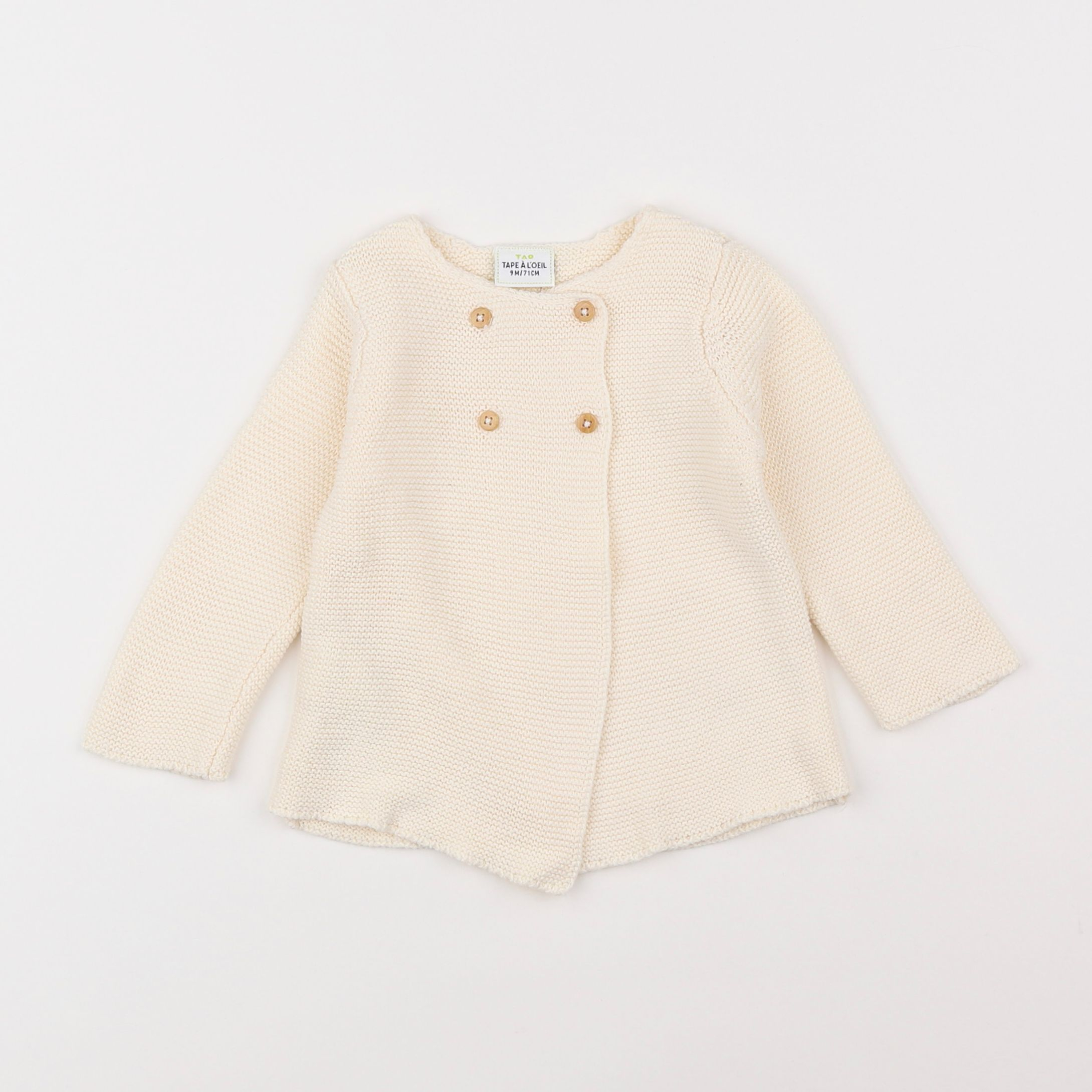 Tape à l'oeil - gilet beige - 9 mois