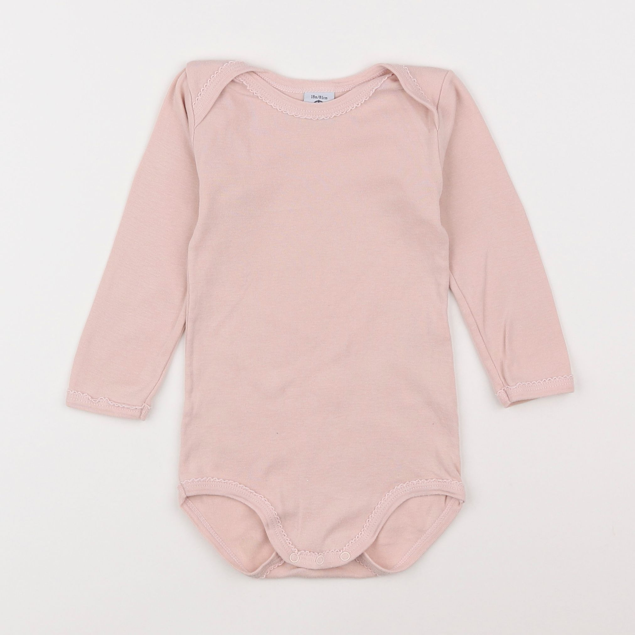 Petit Bateau - body rose - 18 mois