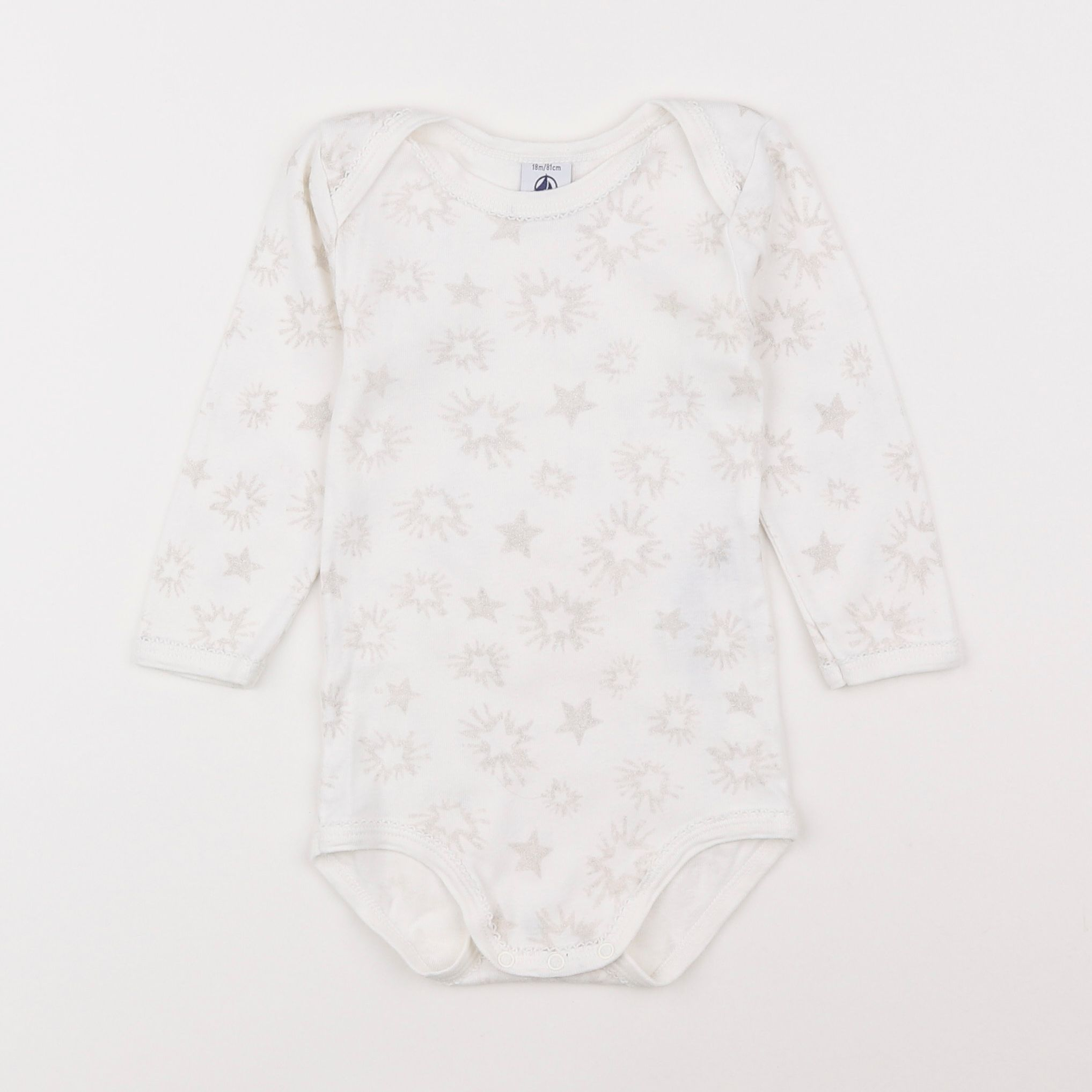 Petit Bateau - body beige, or - 18 mois