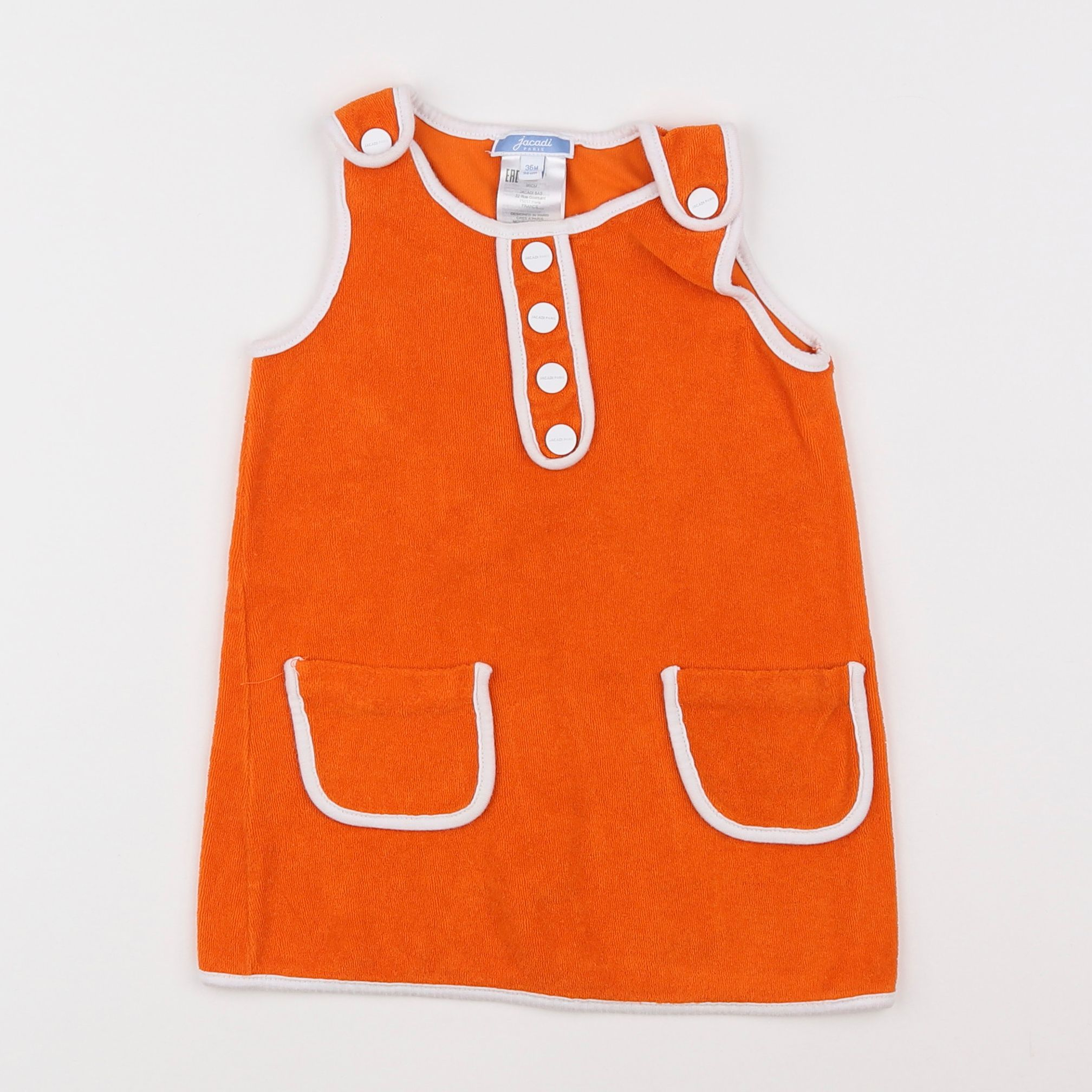 Jacadi - robe orange - 3 ans