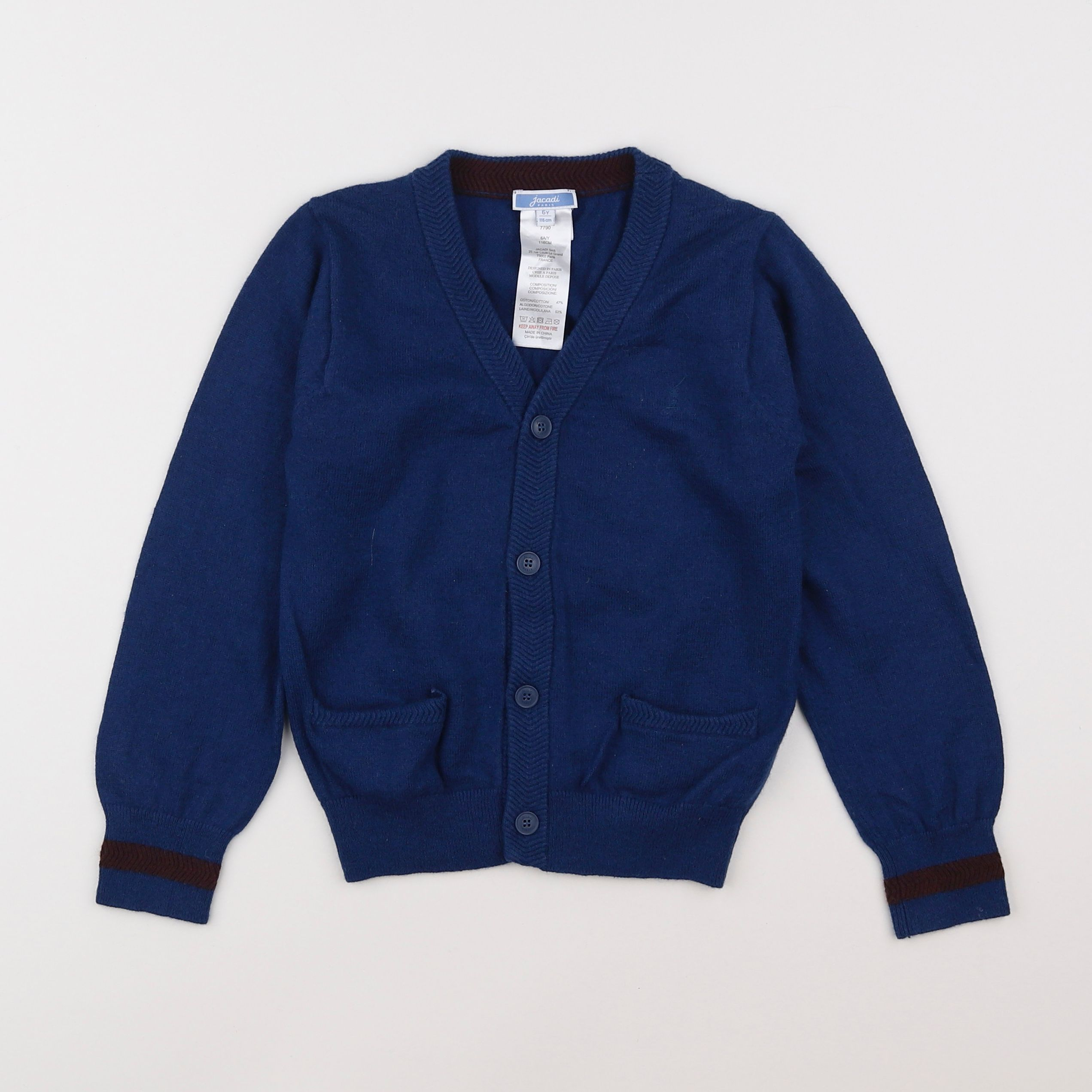 Jacadi - gilet bleu - 6 ans