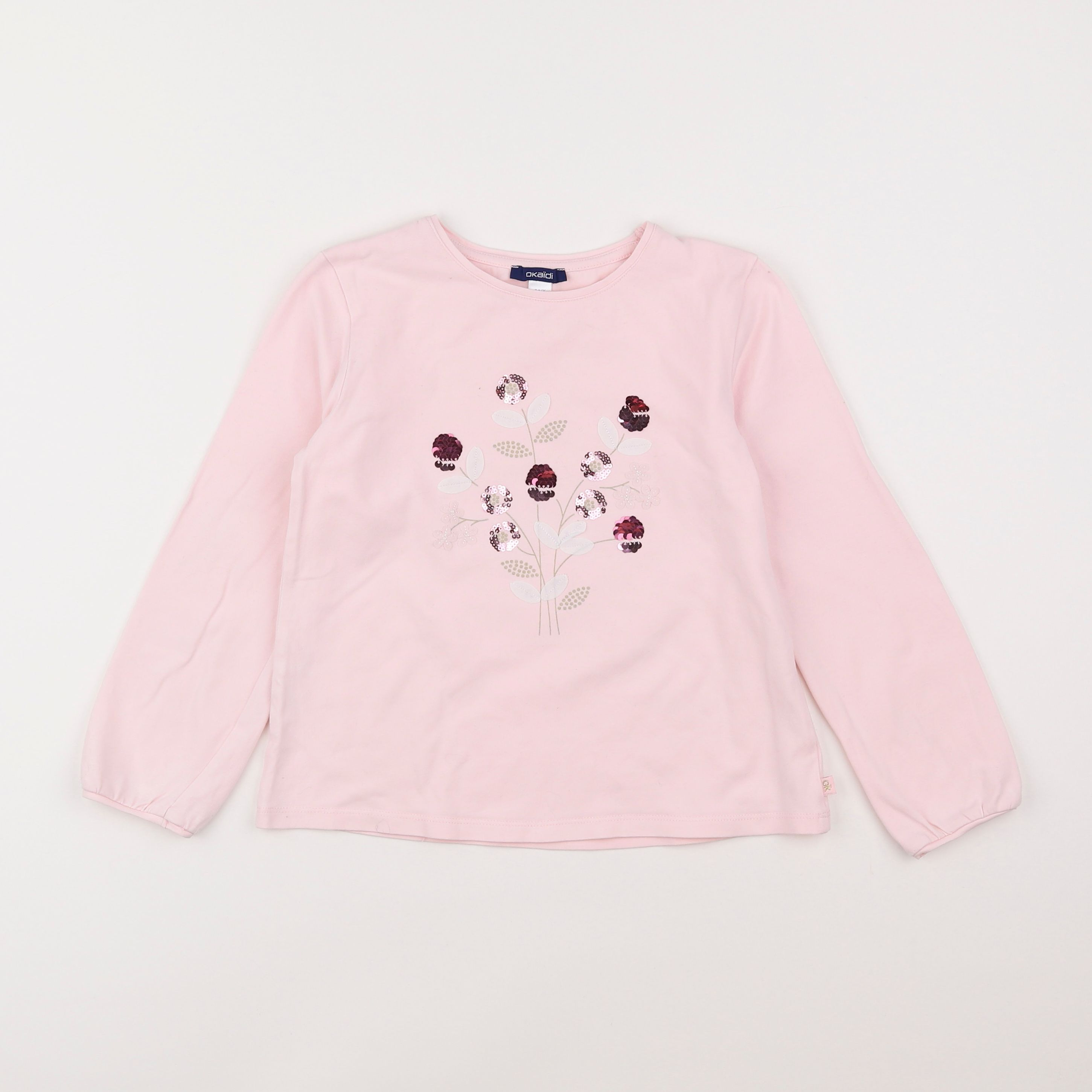 Okaidi - tee-shirt rose - 8 ans