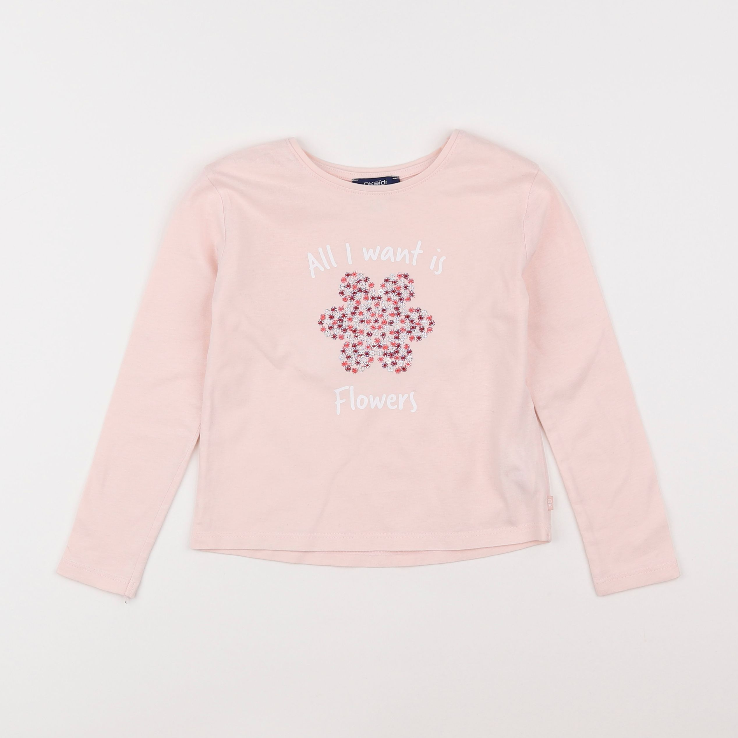 Okaidi - tee-shirt rose - 4 ans