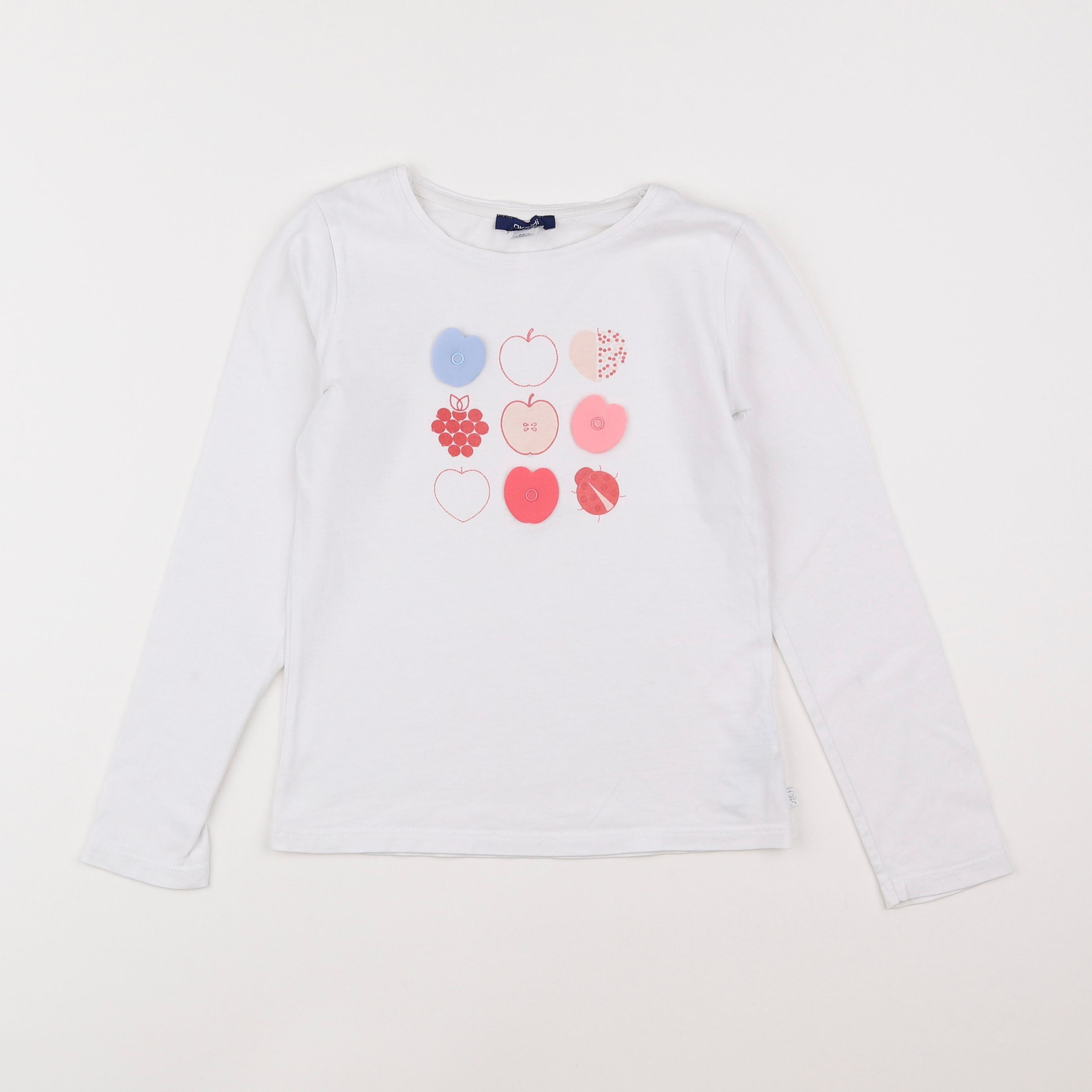 Okaidi - tee-shirt blanc - 8 ans