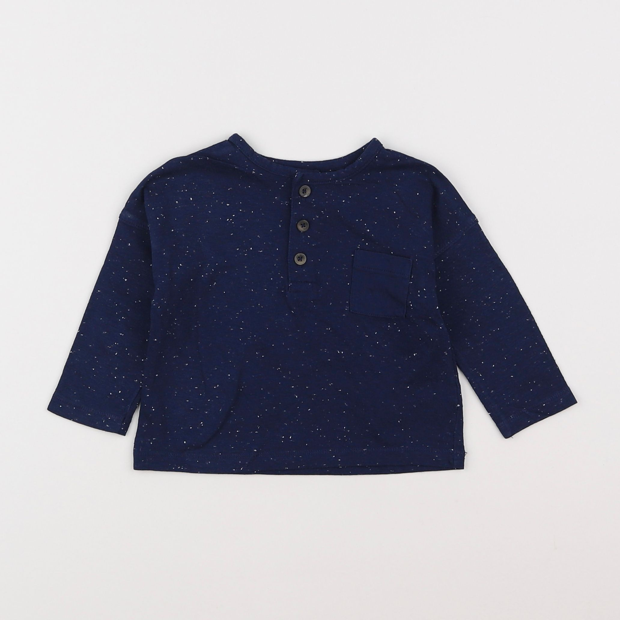 Vertbaudet - tee-shirt bleu - 6 mois