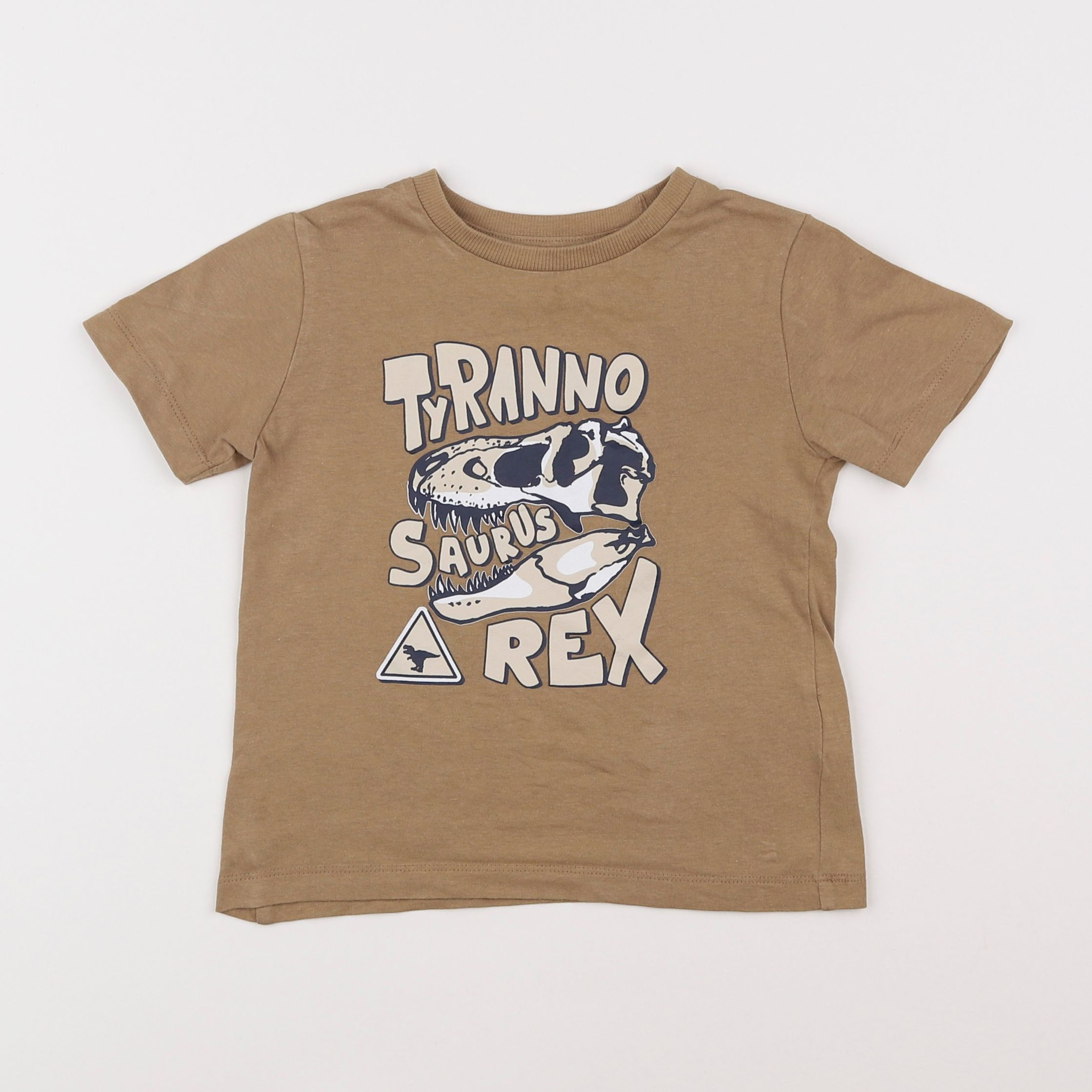 Vertbaudet - tee-shirt marron - 4 ans