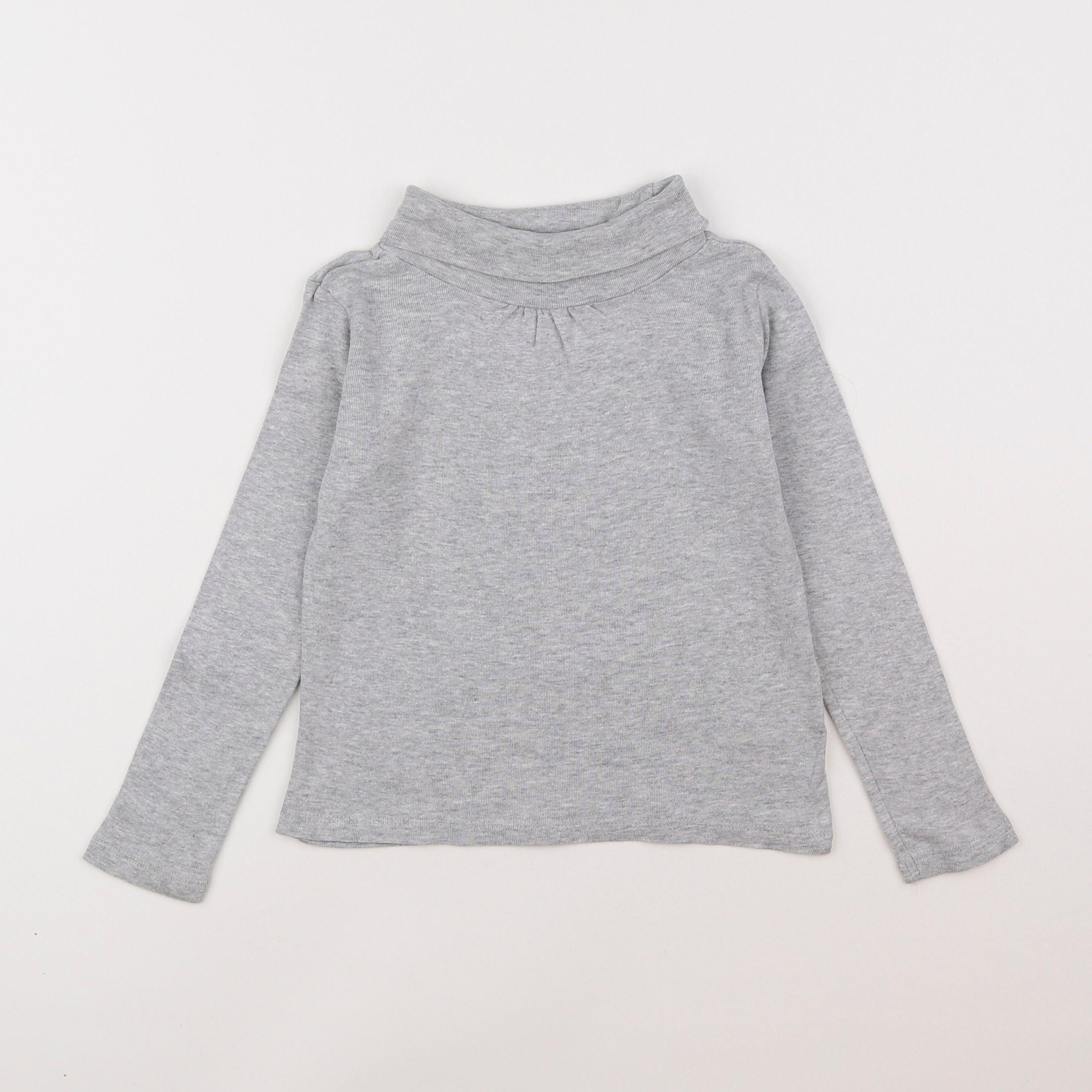 Vertbaudet - sous-pull gris - 5/6 ans