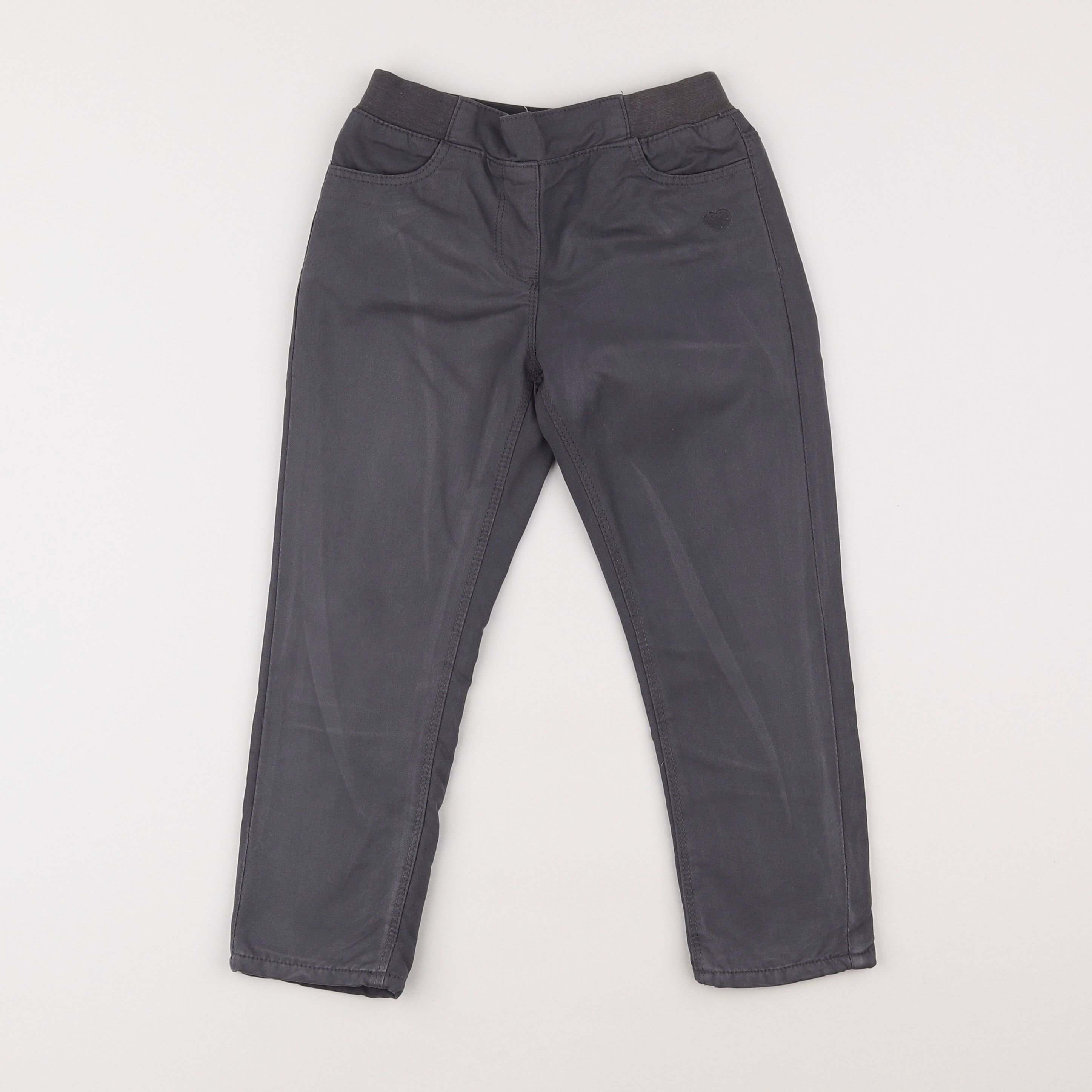 Vertbaudet - pantalon doublé gris - 5 ans