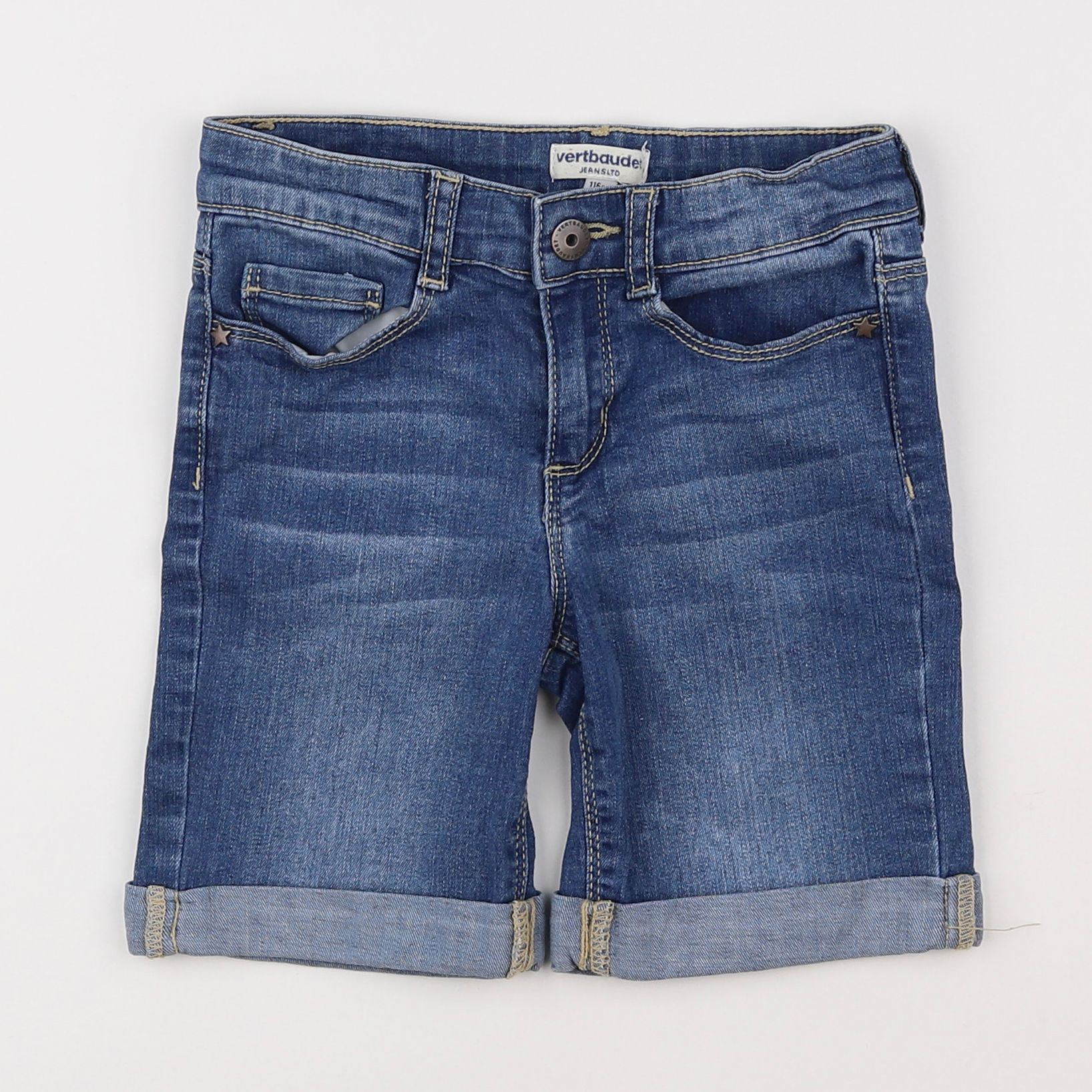 Vertbaudet - short bleu - 6 ans