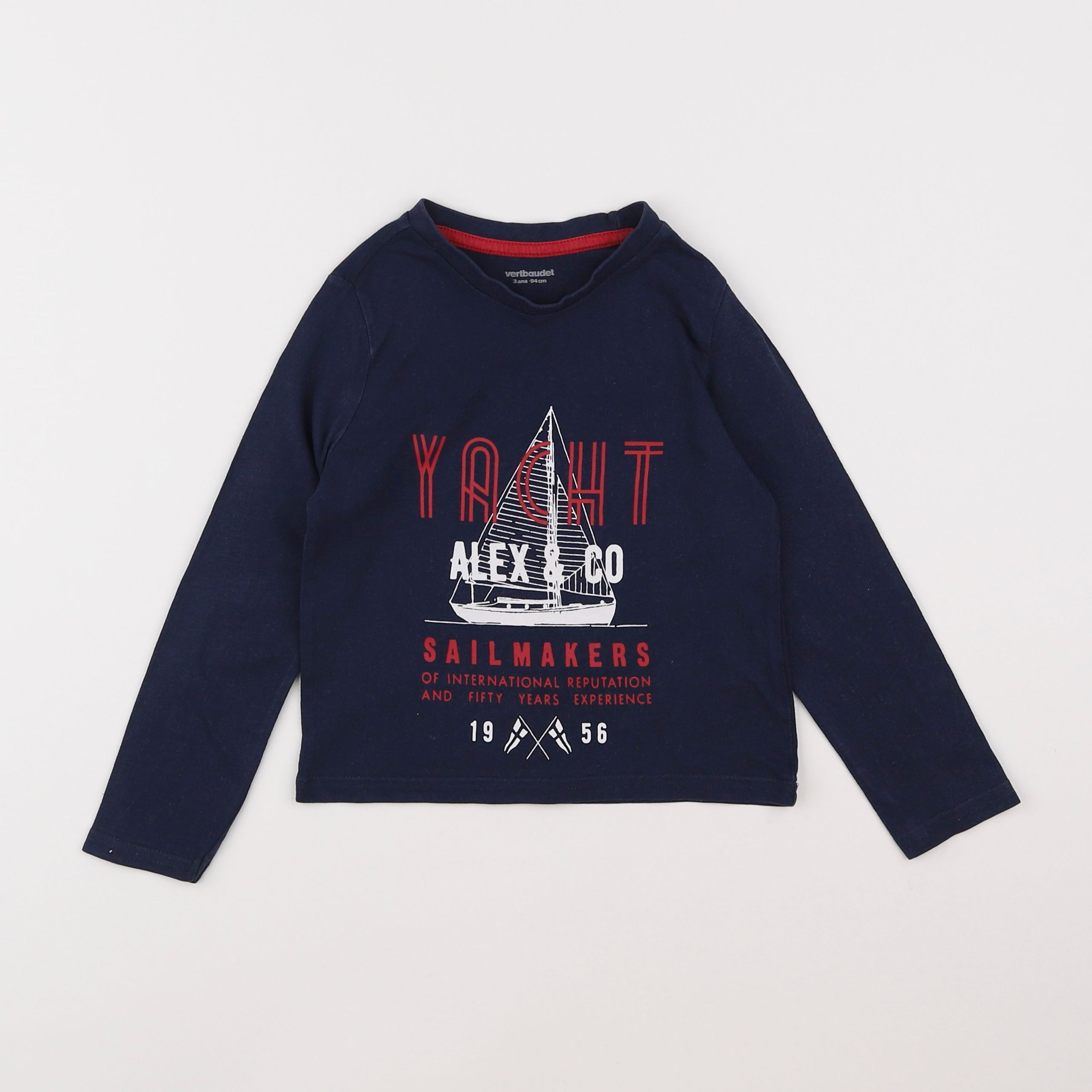 Vertbaudet - tee-shirt bleu - 3 ans