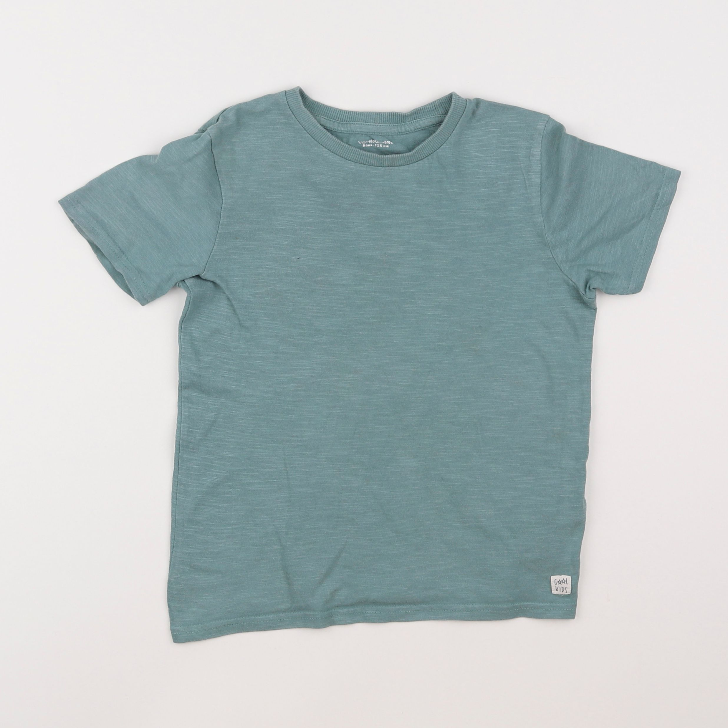 Vertbaudet - tee-shirt bleu - 8 ans